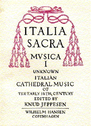 Italia Sacra Musica - Volume 1 (Vocal Score)