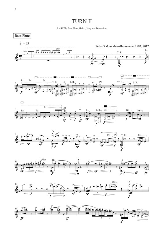 Pelle Gudmundsen-Holmgreen: Turn II (Score)