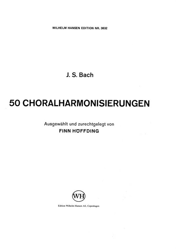 J.S. Bach: Choralharmonisierungen