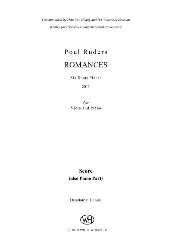 Poul Ruders: Romances (Score and Parts)