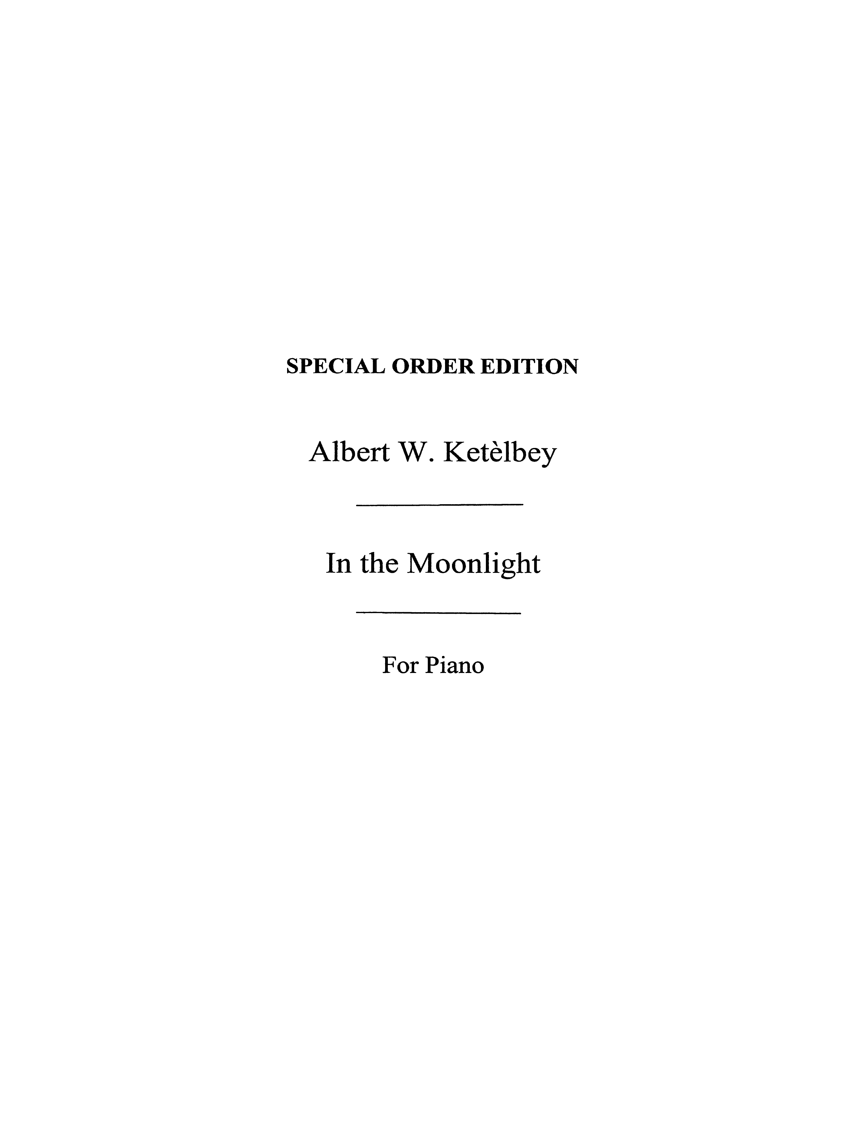 Albert Ketelbey: In The Moonlight (Piano)