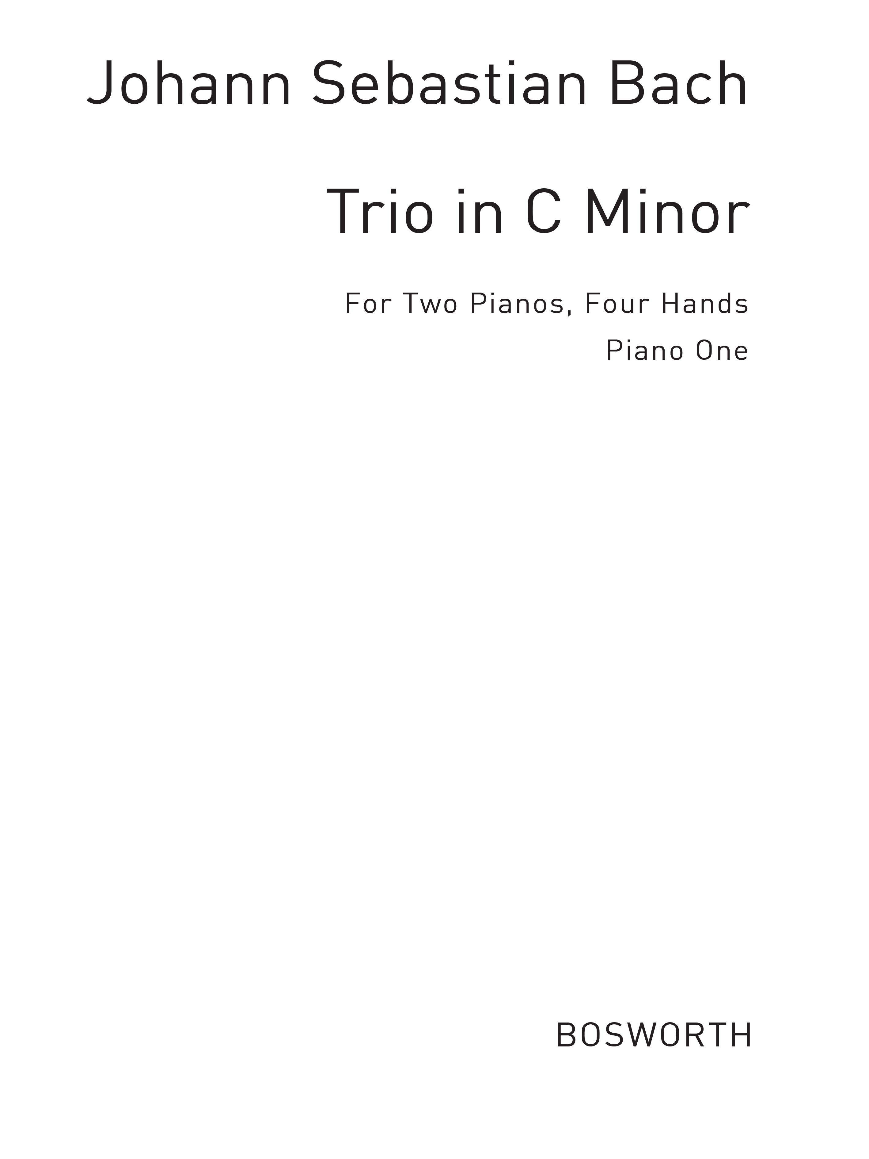 J.S Bach: Trio In C Minor