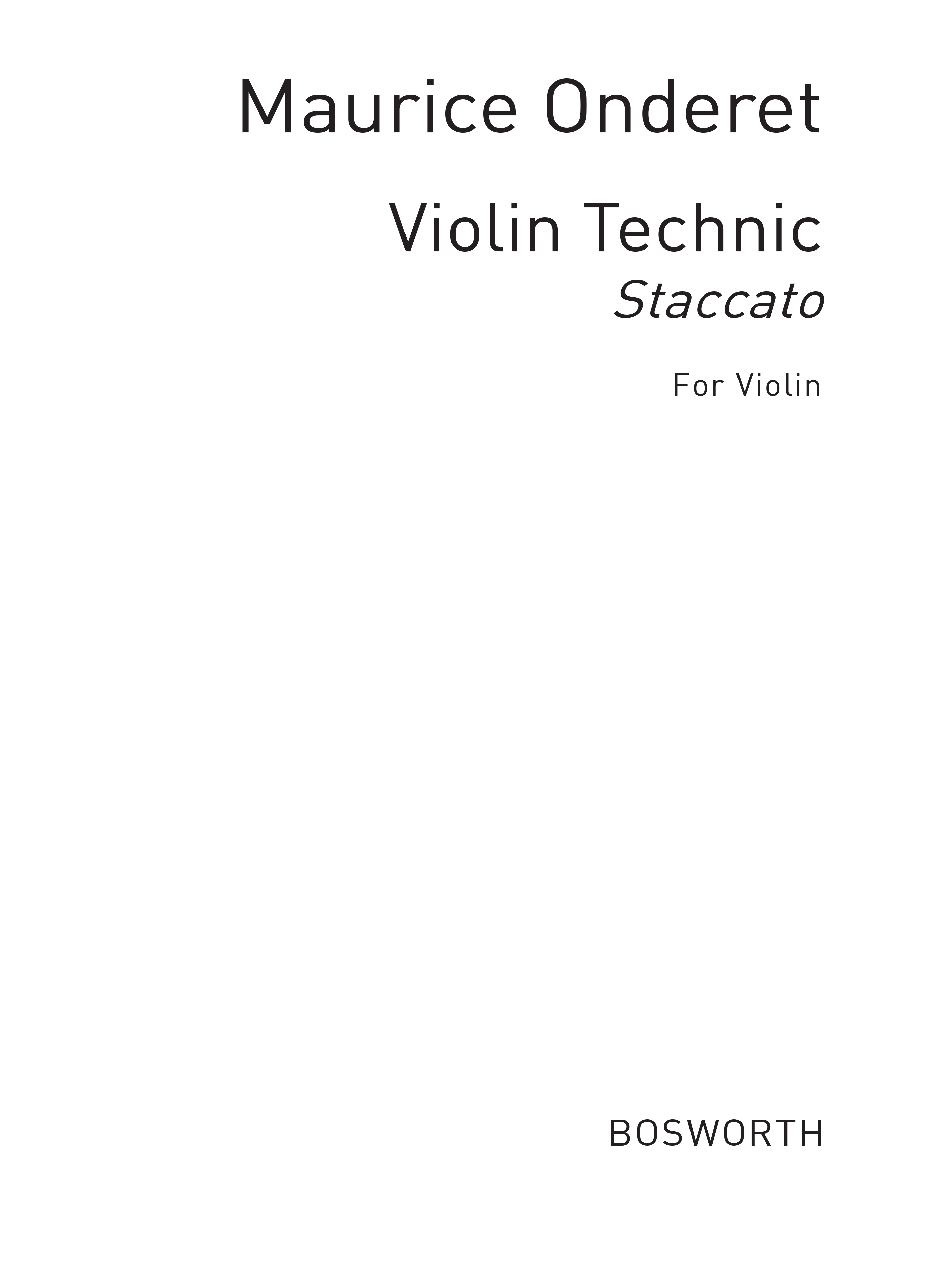 Onderet, M Violin Technic Staccato Vln