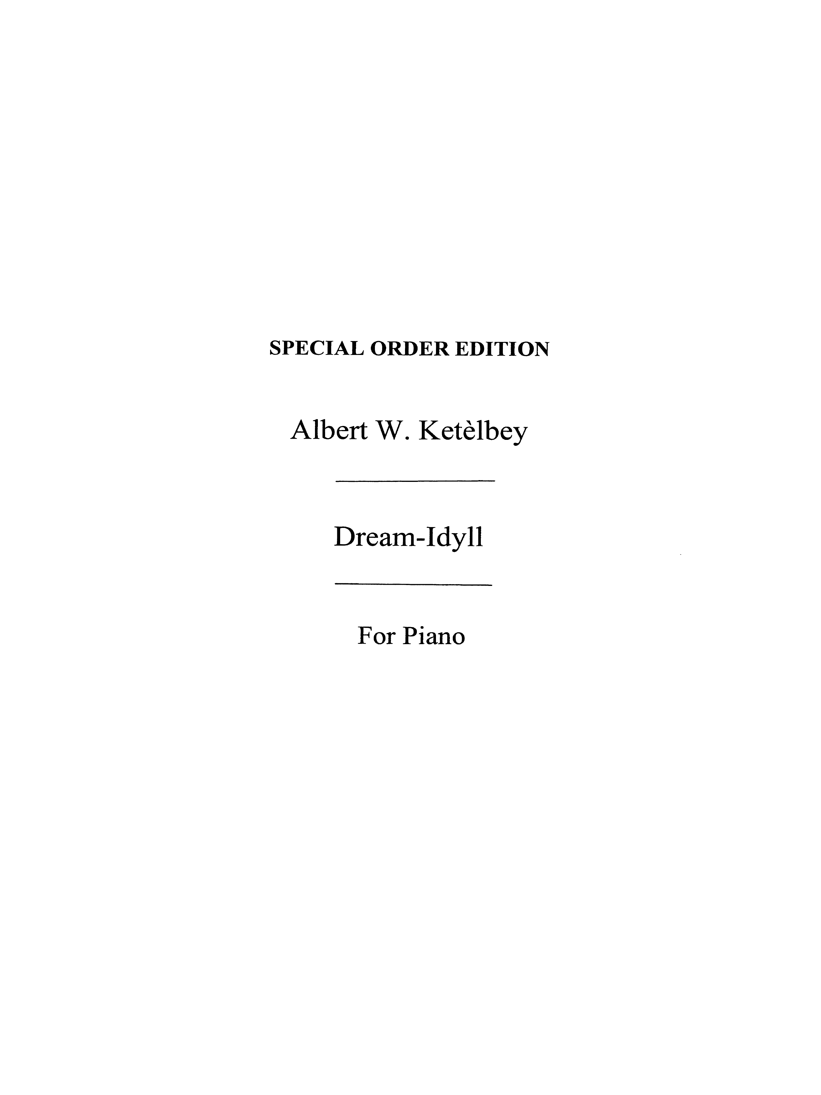 Albert Ketelbey: Dream Idyll (Piano)