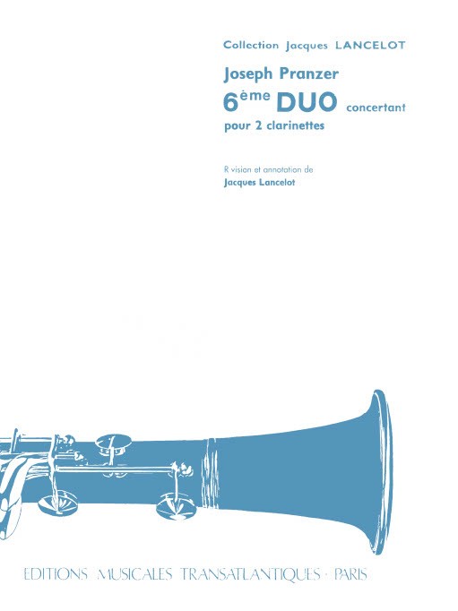 Joseph Pranzer: 6me Duo Concertant