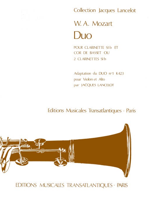 Wolfgang Amadeus Mozart: Duo K 423 N1