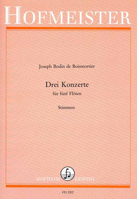 De Boismotier, J. B.: Concerto Op 15 Nos 1-3 - Parts