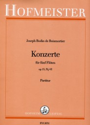 Boismortier, J. B. De: Concertos Op 15 Nos 4-6 - Score