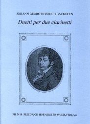 Johann Georg Heinrich Backofen: Duetti Per Due Clarinetti