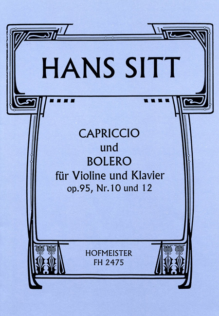 Sitt, H.: Capiriccio And Bolero Op 95