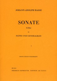 Johann Adolph Hasse: Sonata In G For Flute and Bass (Flute and Piano)