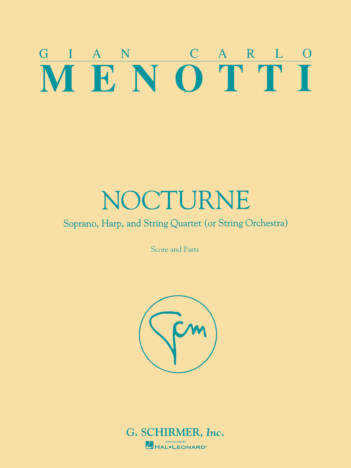 Gian Carlo Menotti: Nocturne For Soprano, Harp And String Quartet