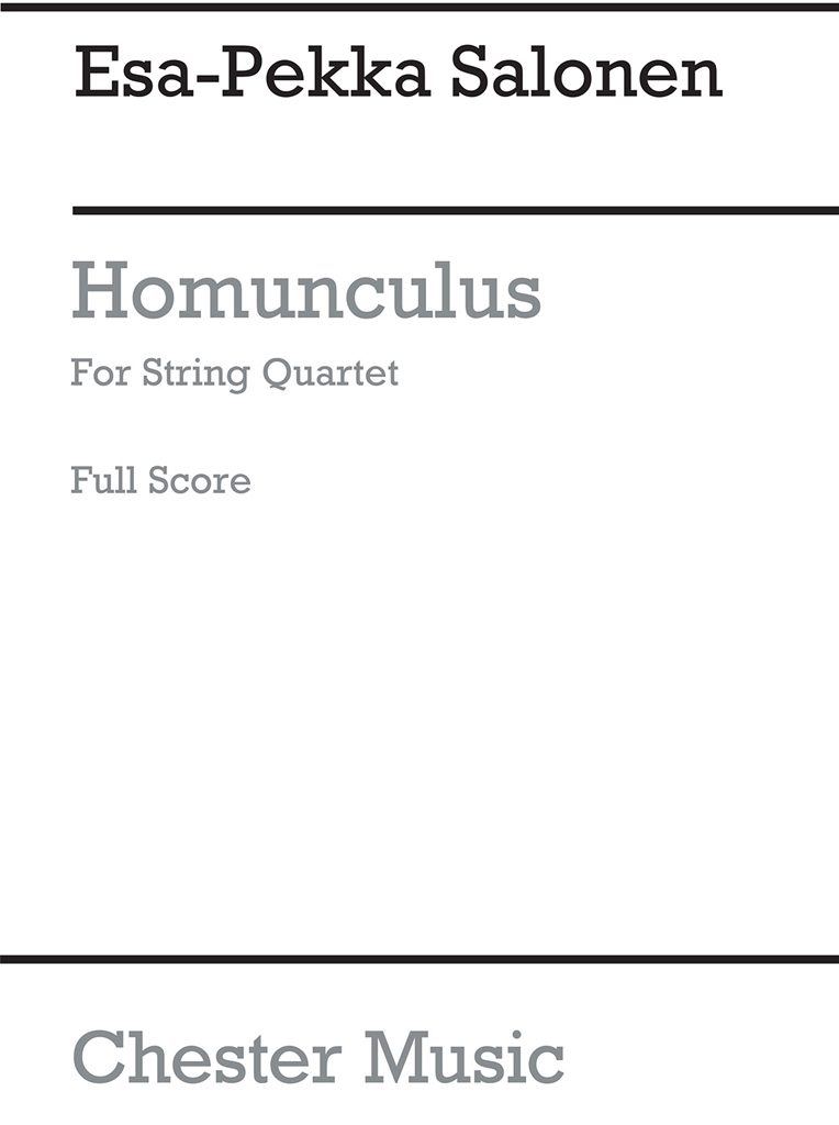 Esa-Pekka Salonen: Homunculus (Score)