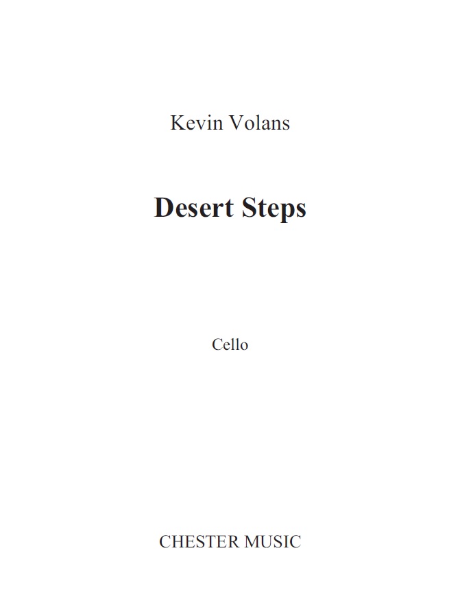 Kevin Volans: Desert Steps (Parts)