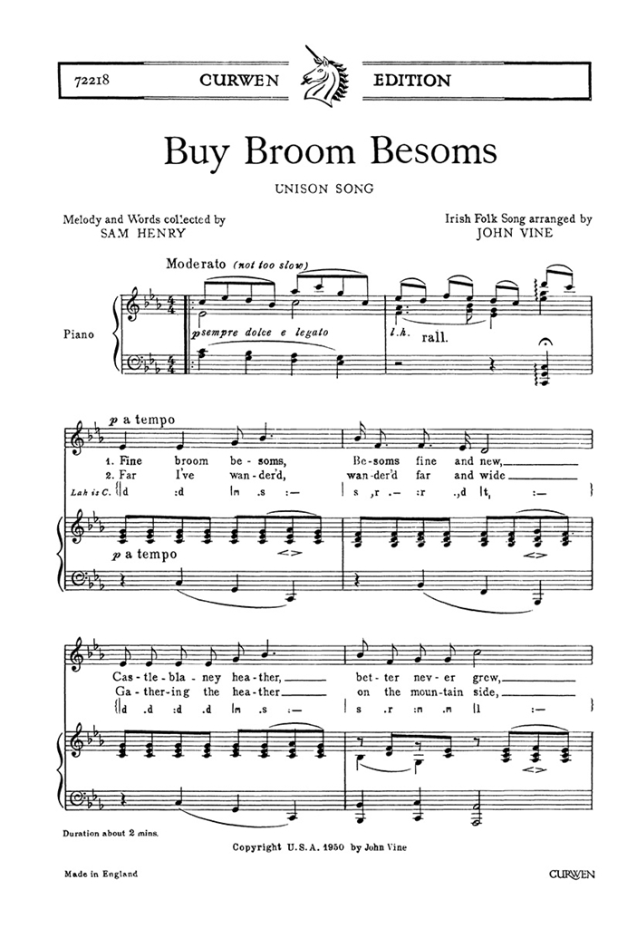 Vine, J Buy Broom Besoms Unison/Piano