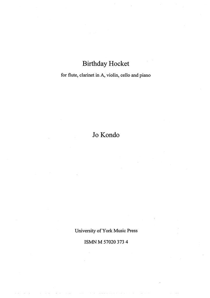 Jo Kondo: Birthday Hocket