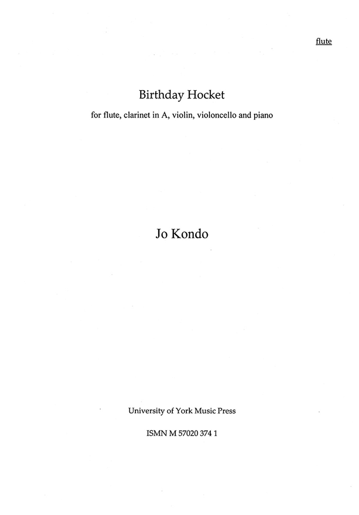 Jo Kondo: Birthday Hocket (Parts)