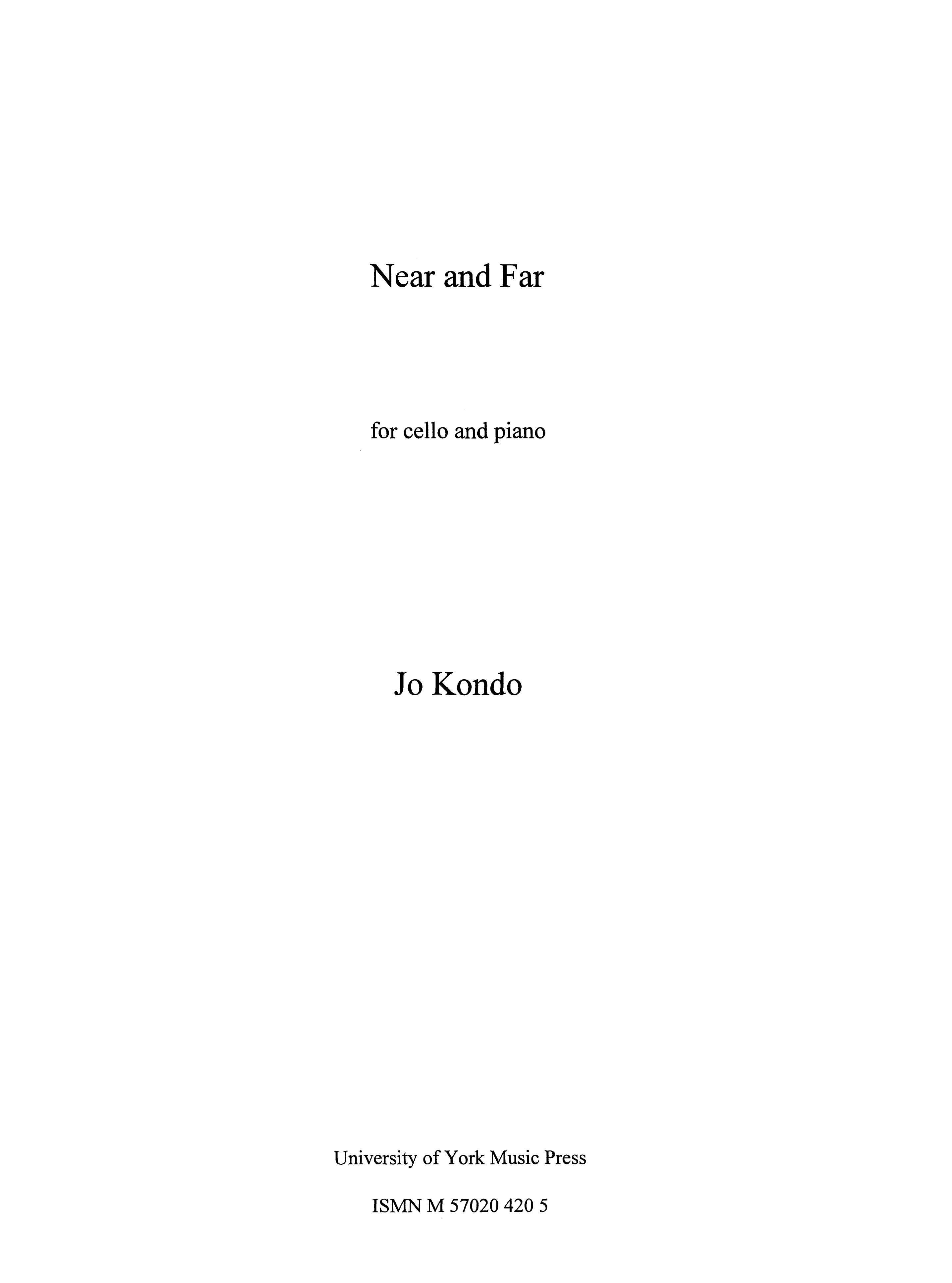 Jo Kondo: Near And Far