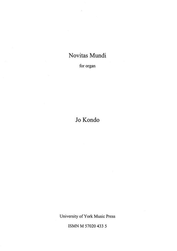 Jo Kondo: Novitas Mundi