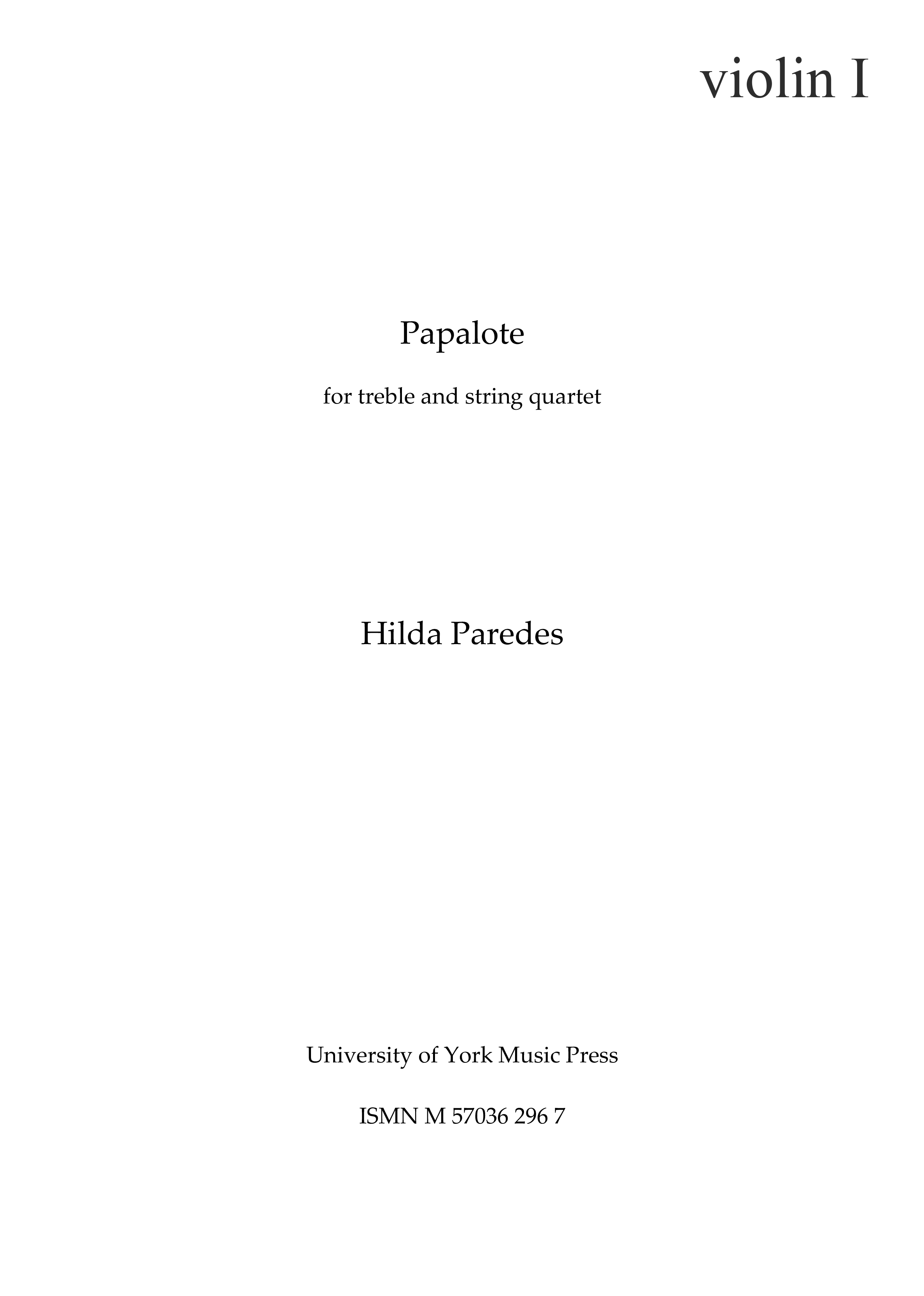 Hilda Paredes: Papalote (Parts)