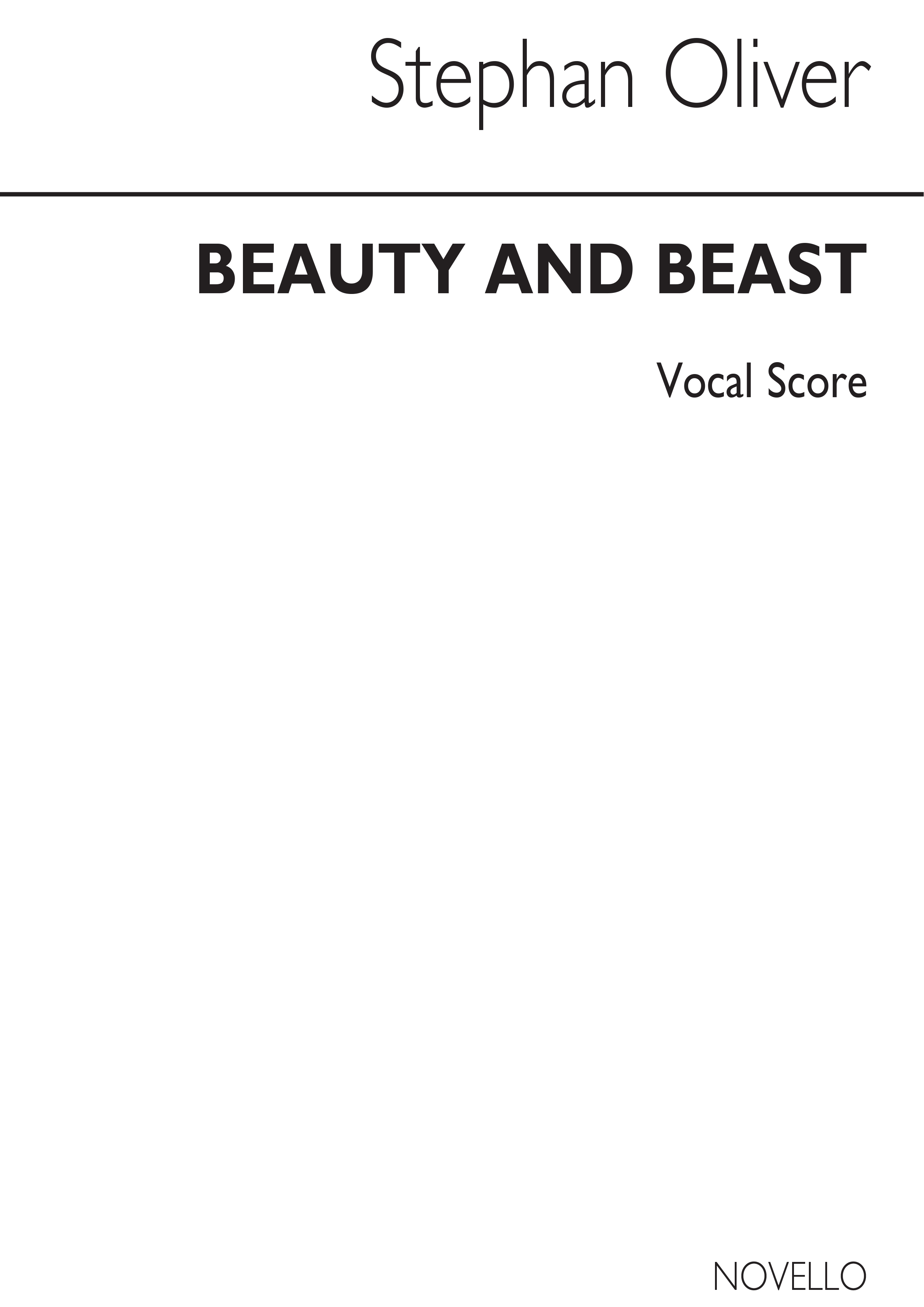 Oliver: Beauty And The Beast (Vocal Score)