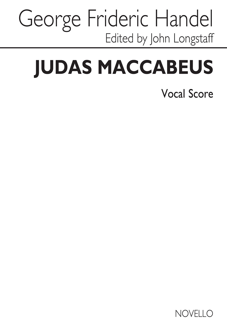 G.F. Handel: Judas Maccabeus (Mozart) Vocal Score