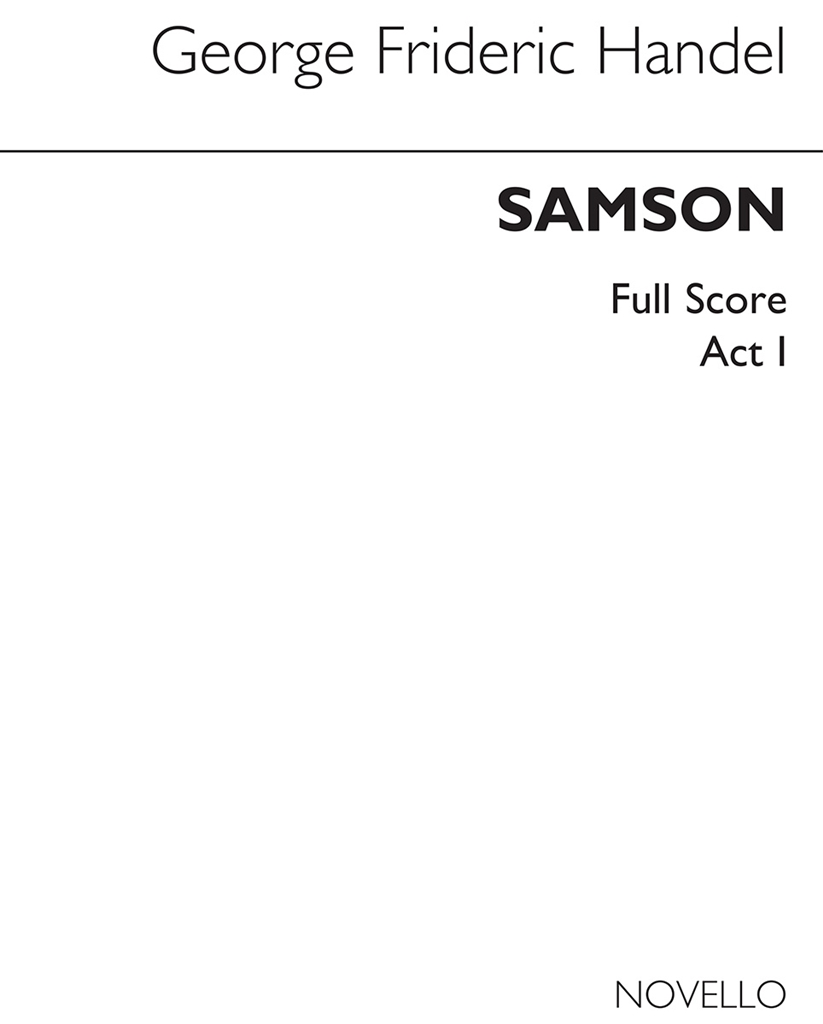 G.F.Handel: Samson (Ed. Burrows) - Full Score