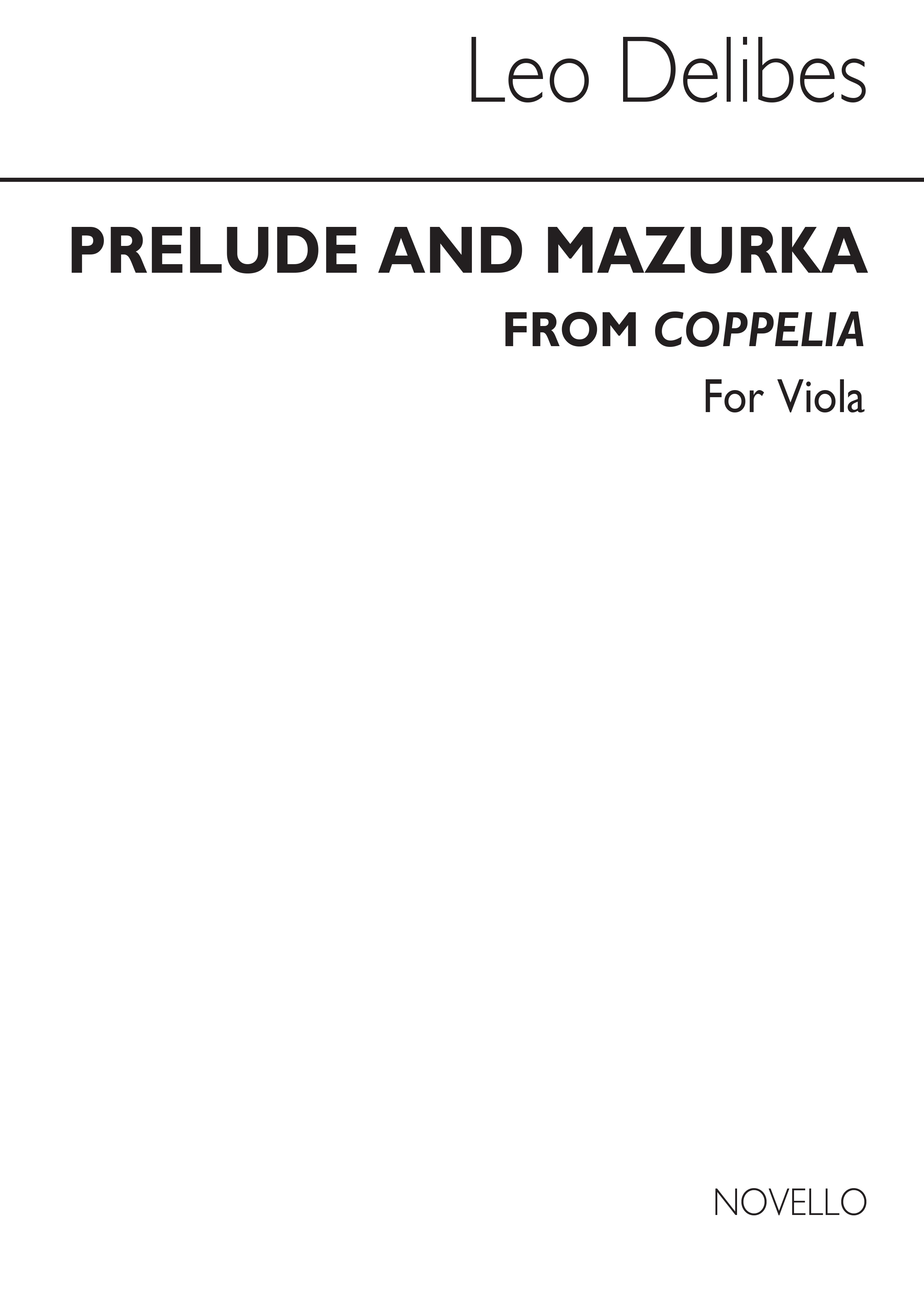 Leo Delibes: Prelude & Mazurka (Cobb) Vla