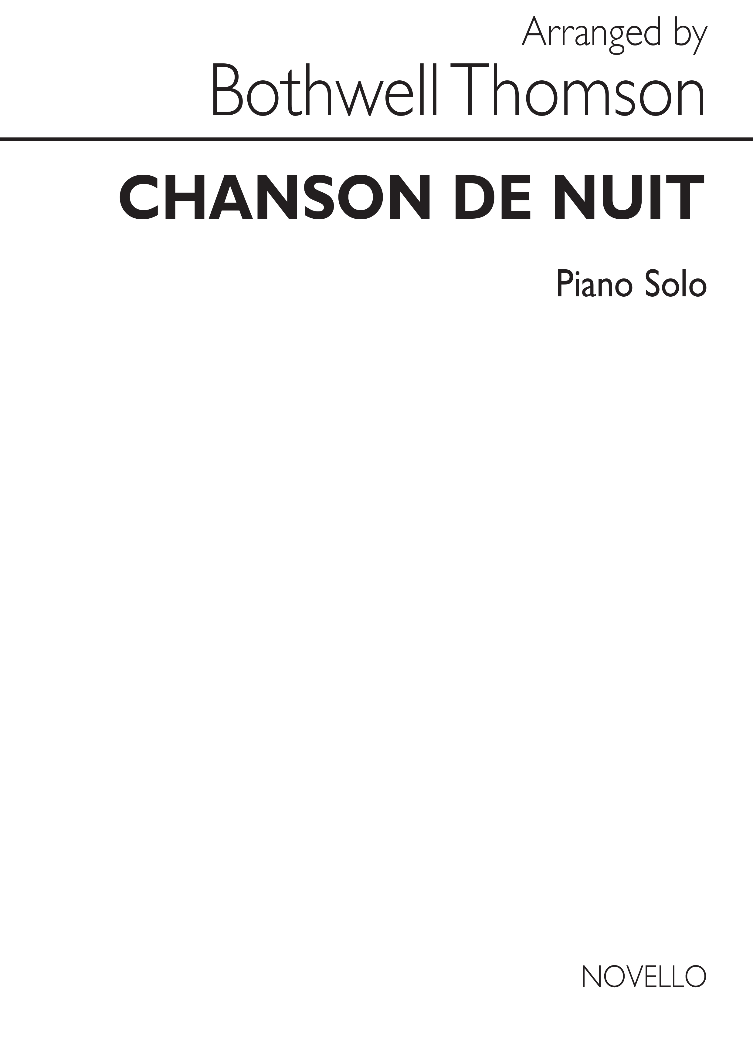 Edward Elgar: Chanson De Nuit