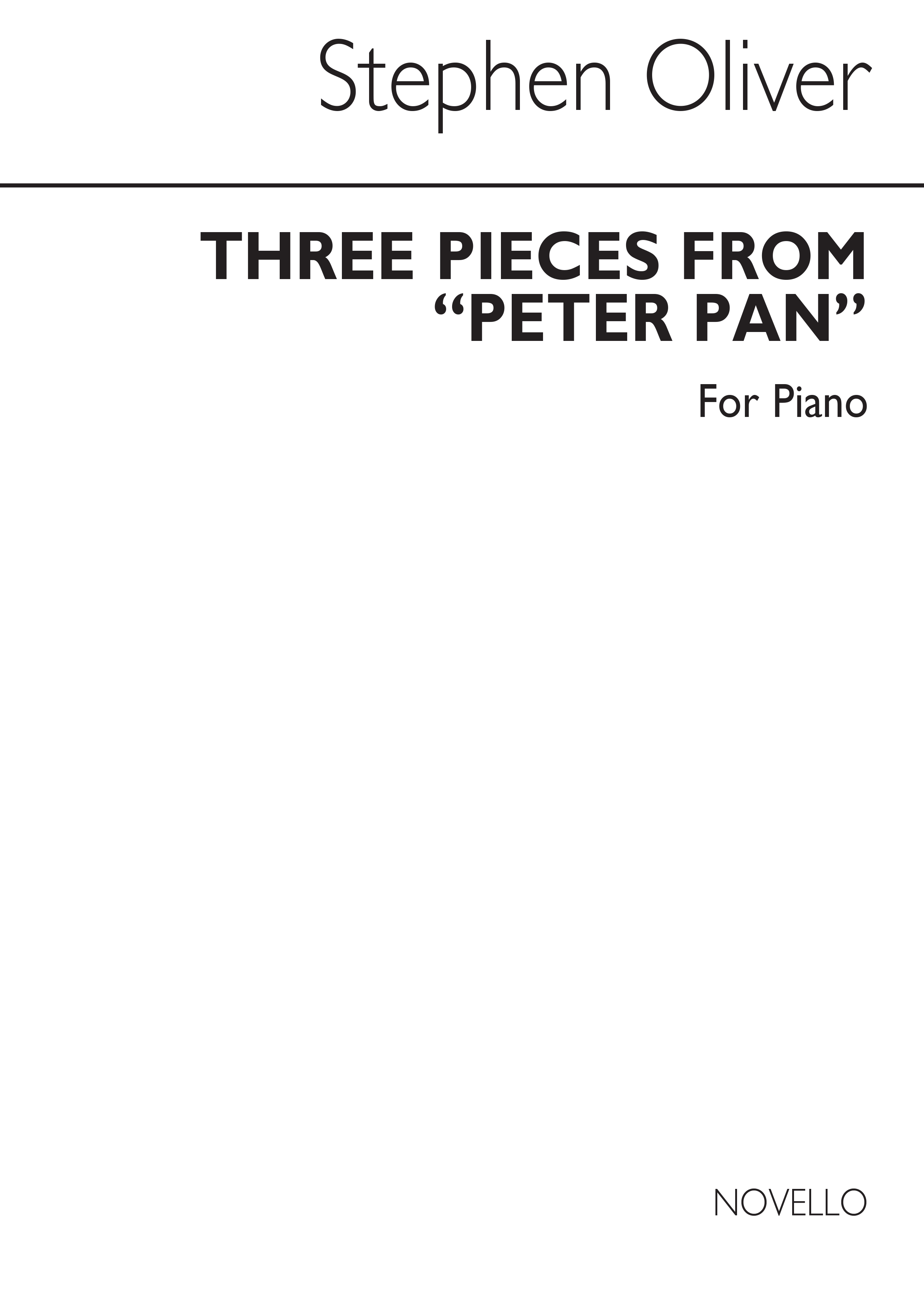 Oliver: Peter Pan Three Souvenir Pieces for Piano