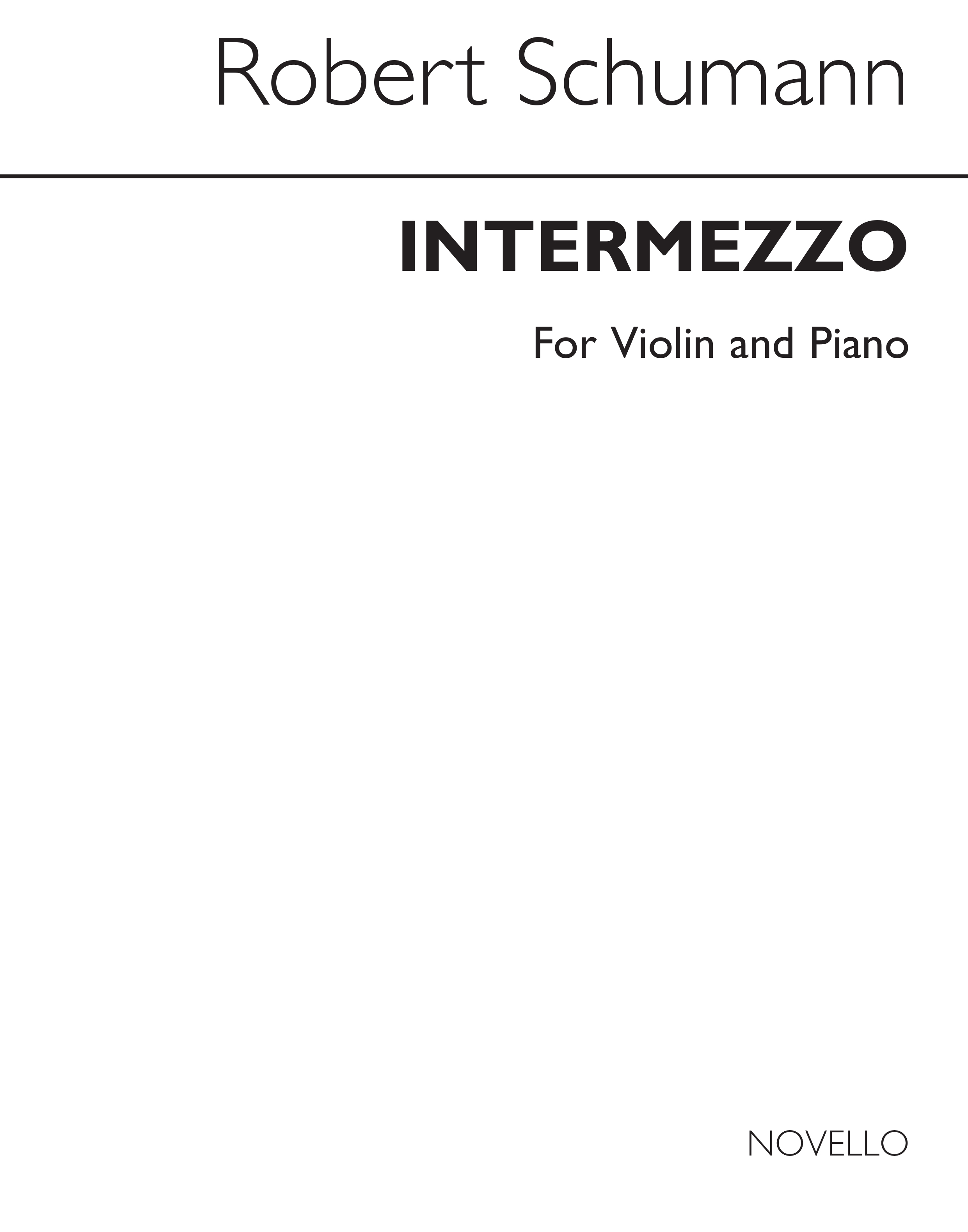 Robert Schumann: Intermezzo (Violin/Piano)