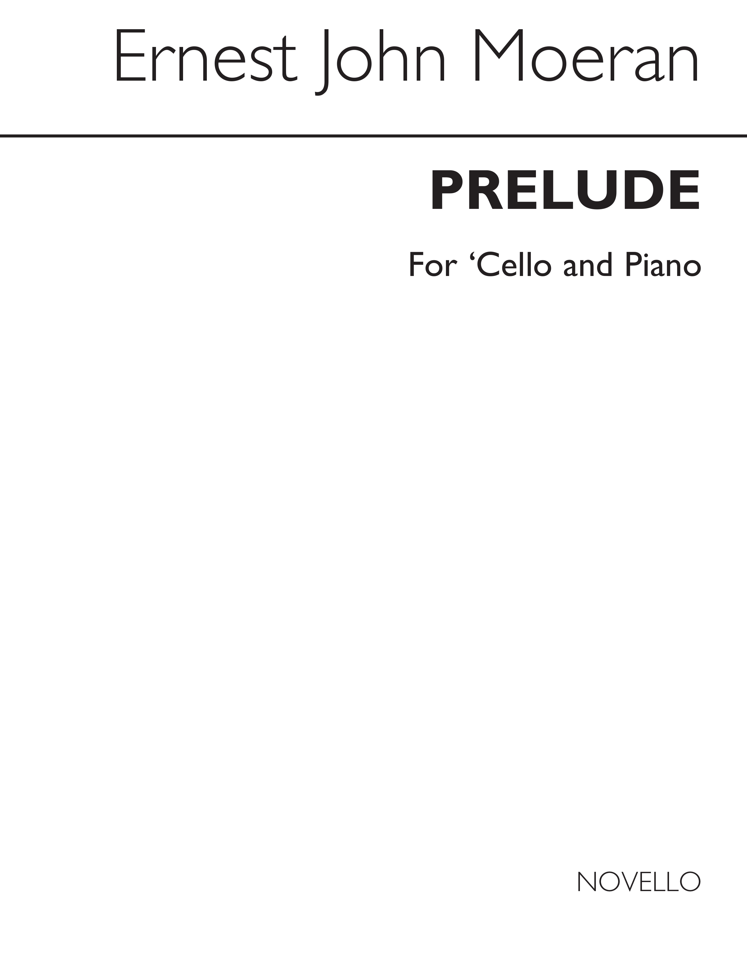 E.J.Moeran: Prelude for Violoncello and Piano