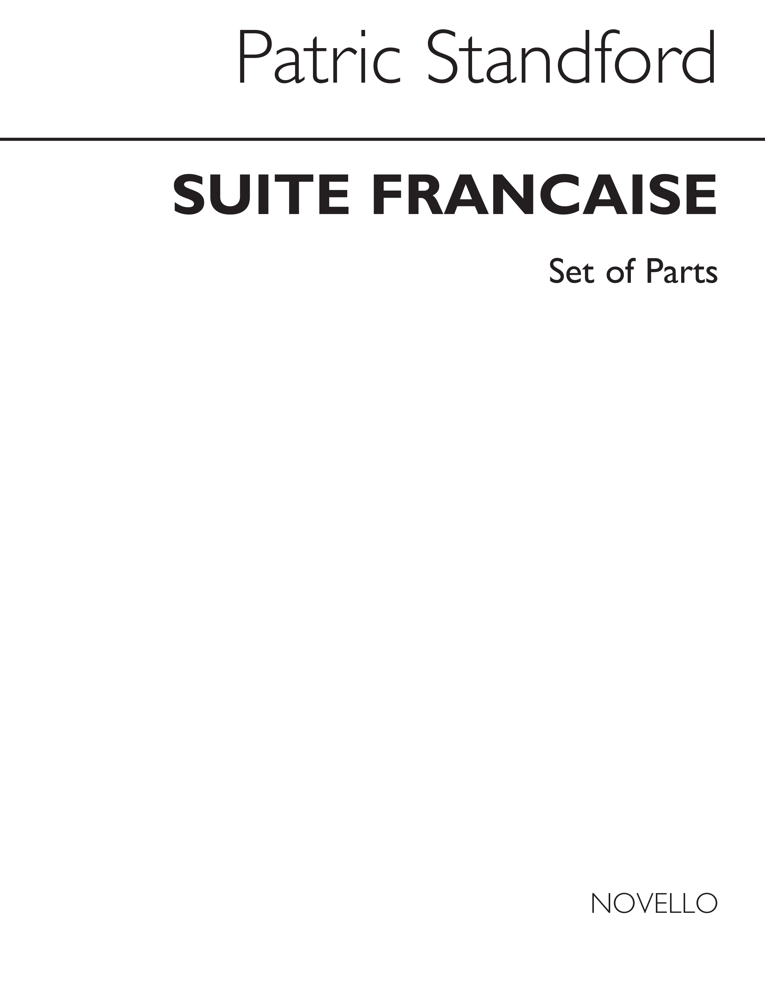 Standford Suite Francaise For Wind Quintet Parts