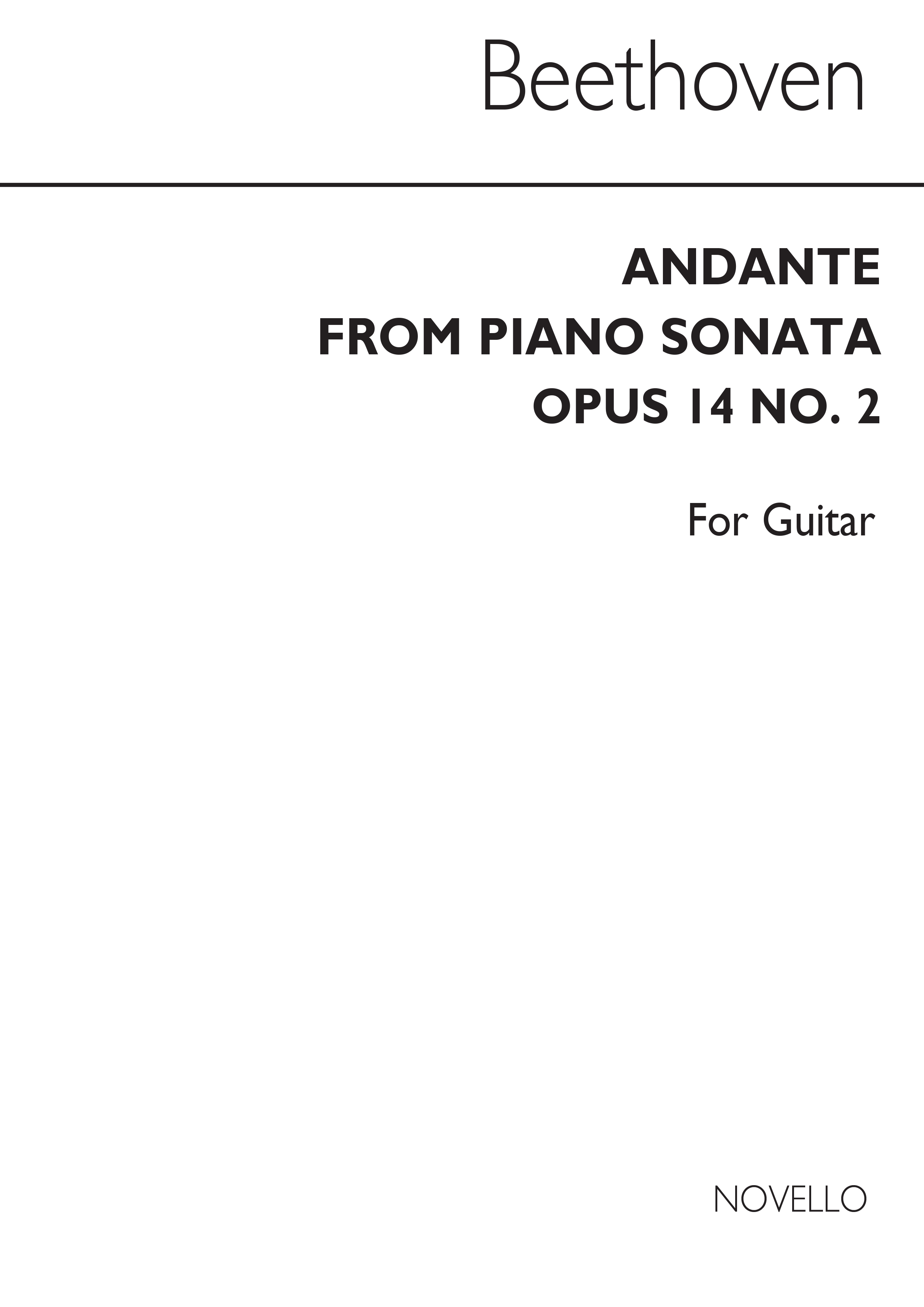 Beethoven: Andante for Guitar