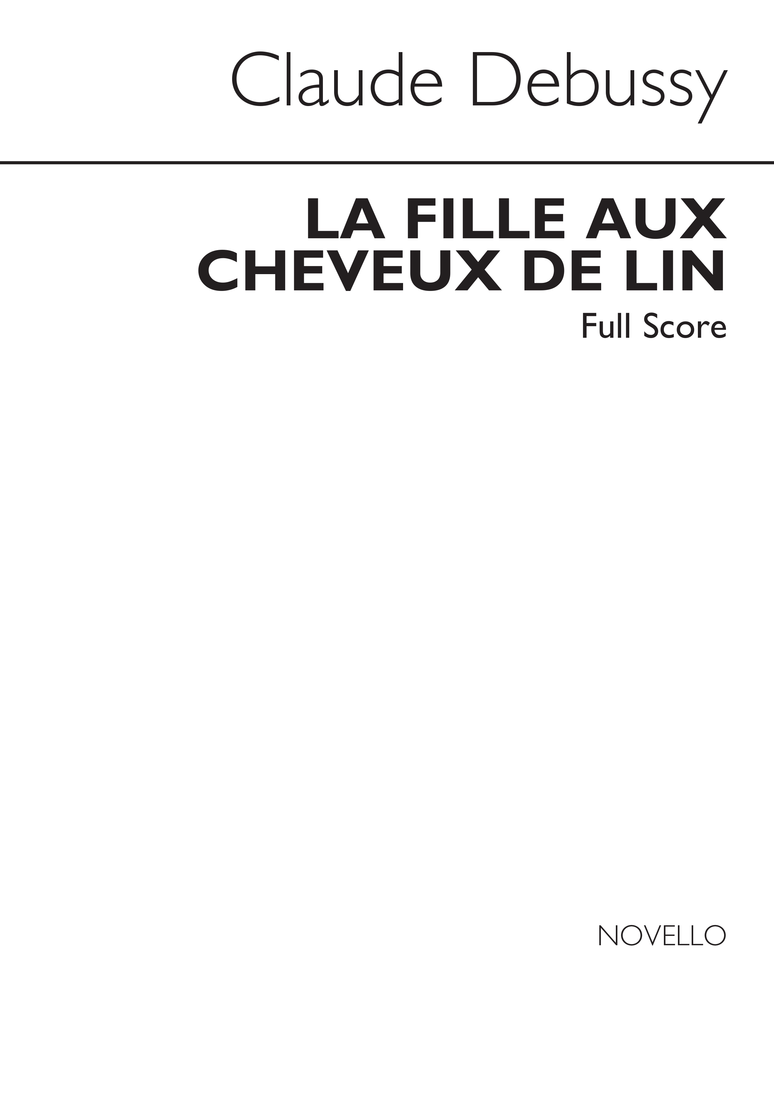 Debussy: La Fille Aux Cheveux De Lin