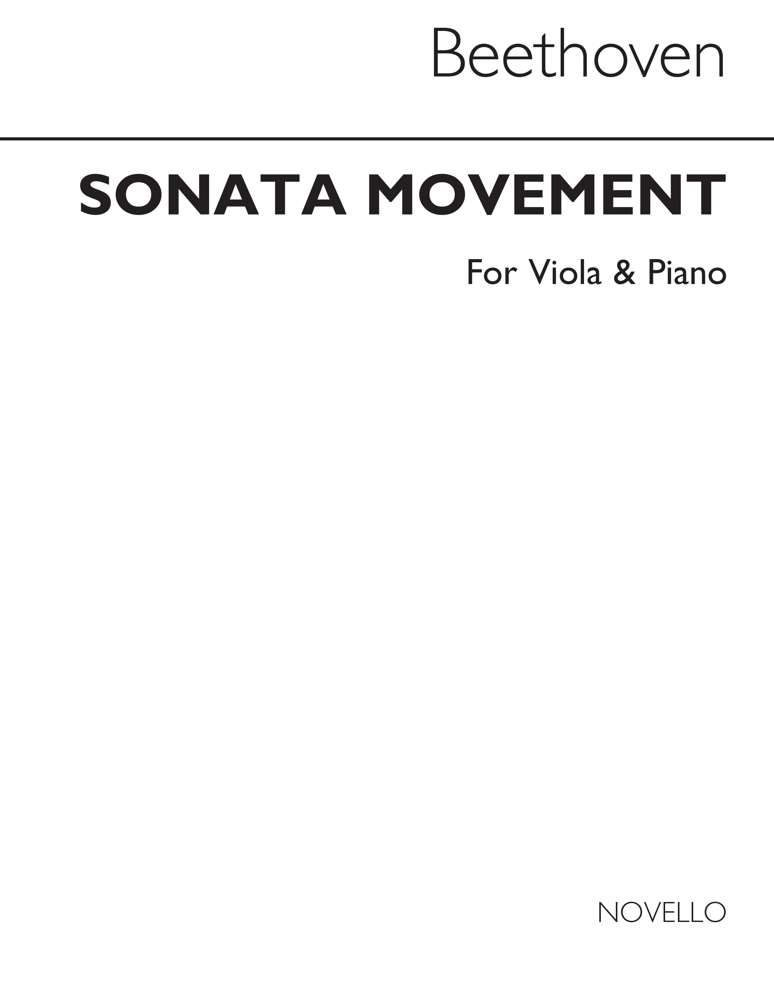 Beethoven Sonata Movement (Forbes) Vla/Pf