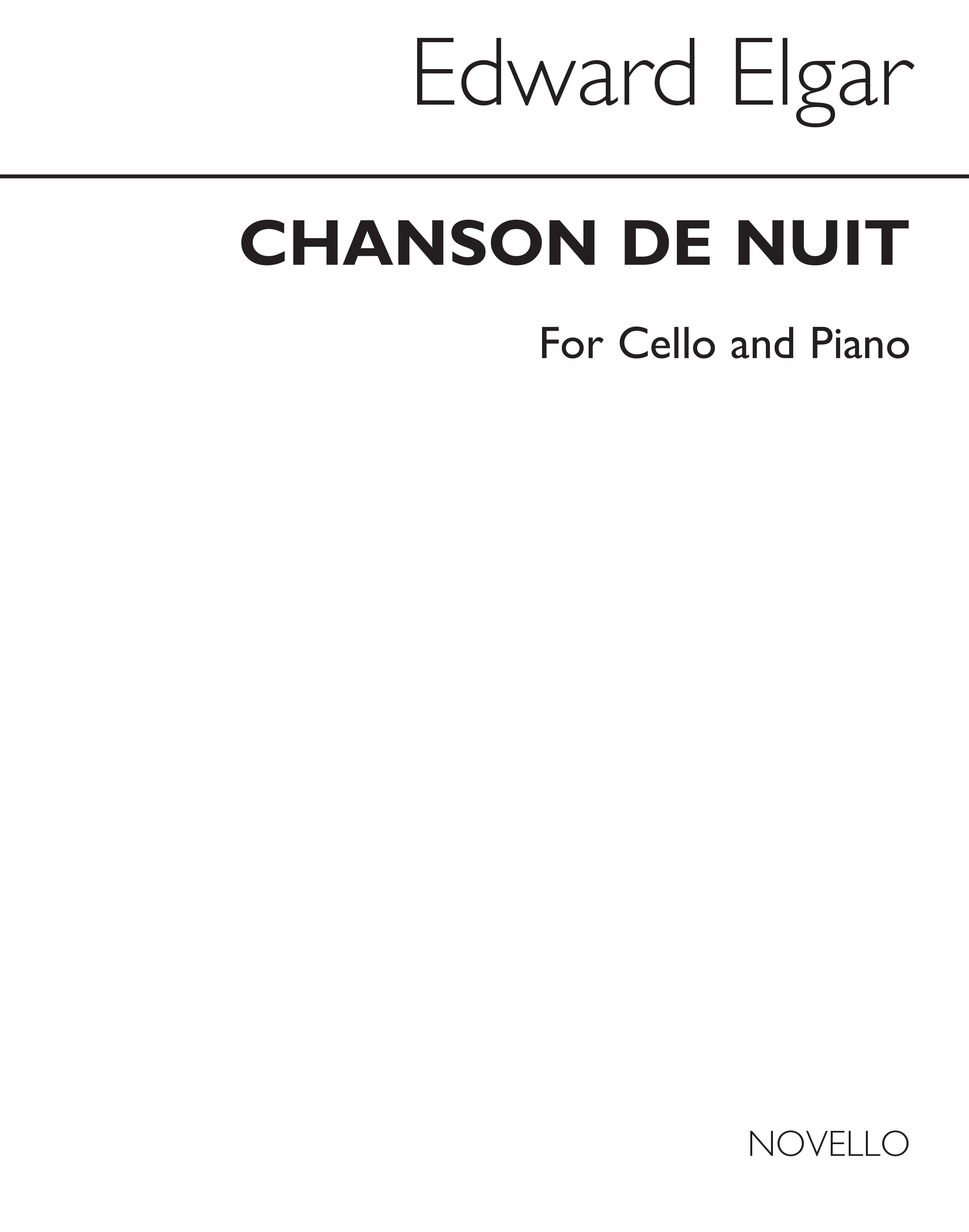 Edward Elgar: Chanson De Nuit (Cello/Piano)