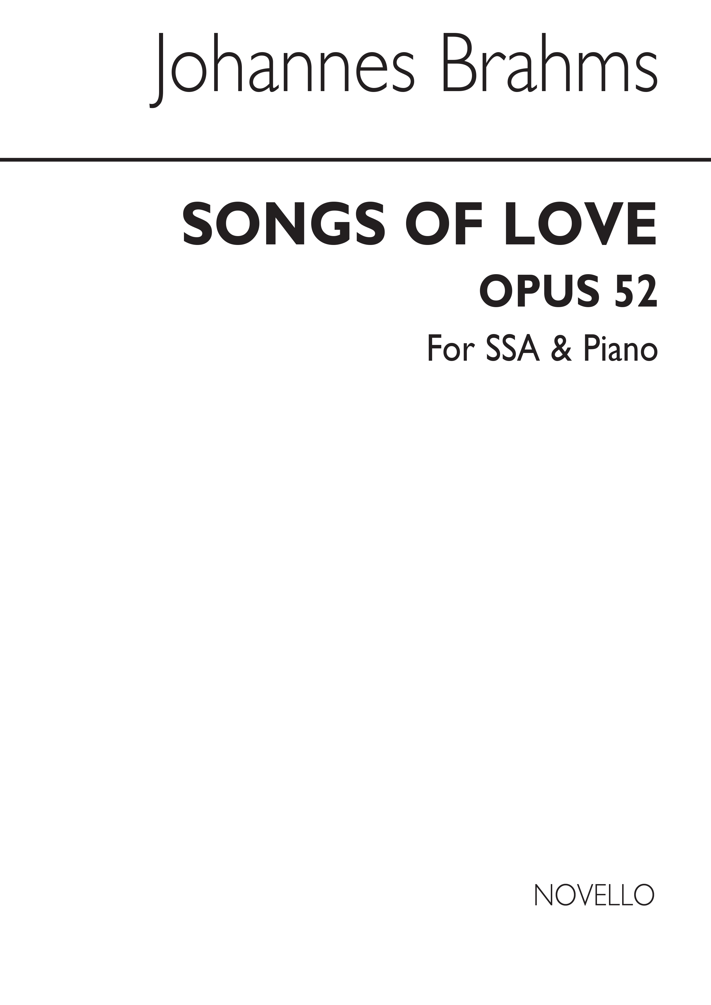 Brahms: Songs Of Love