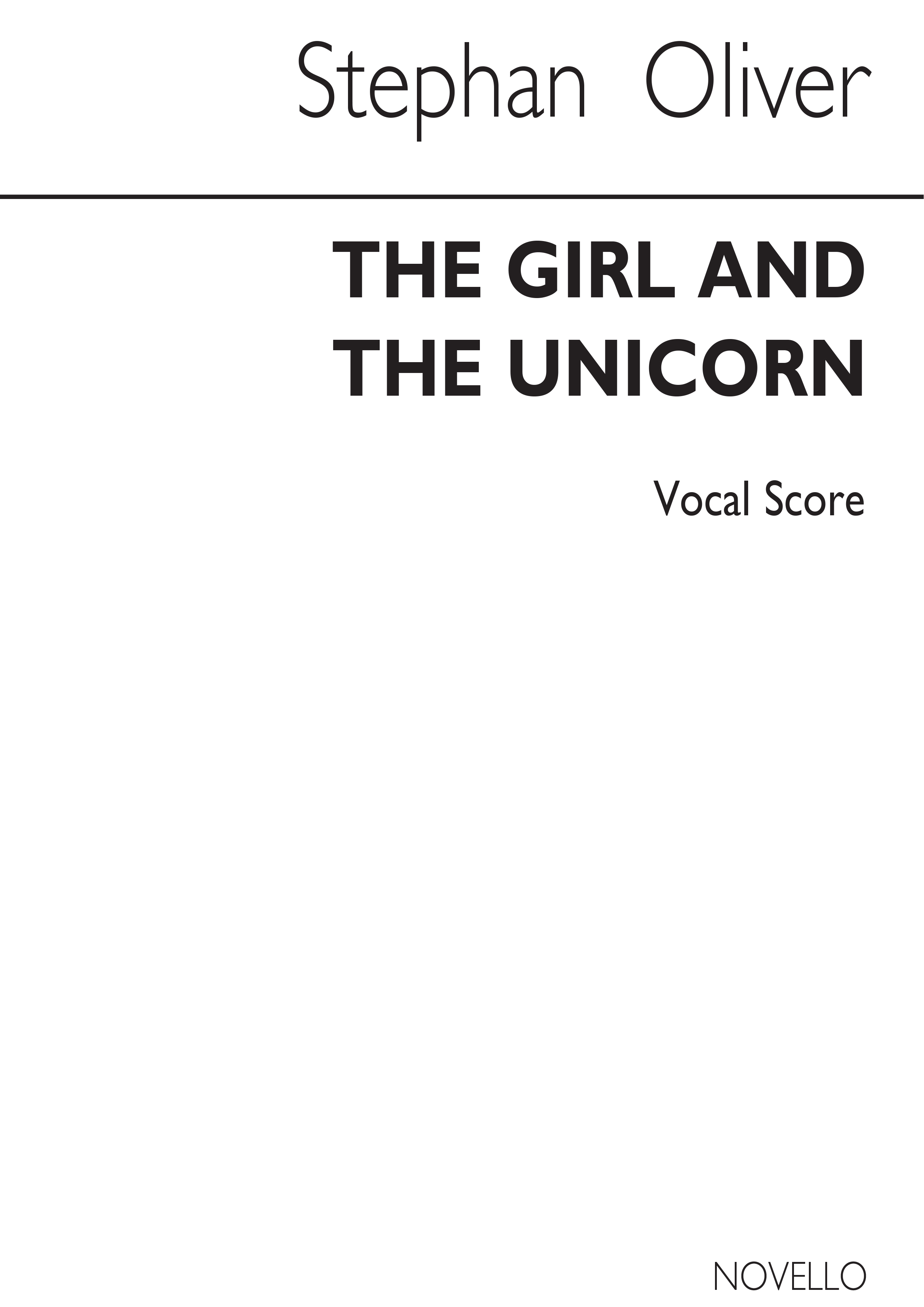 Oliver: Girl & The Unicorn (Vocal Score)