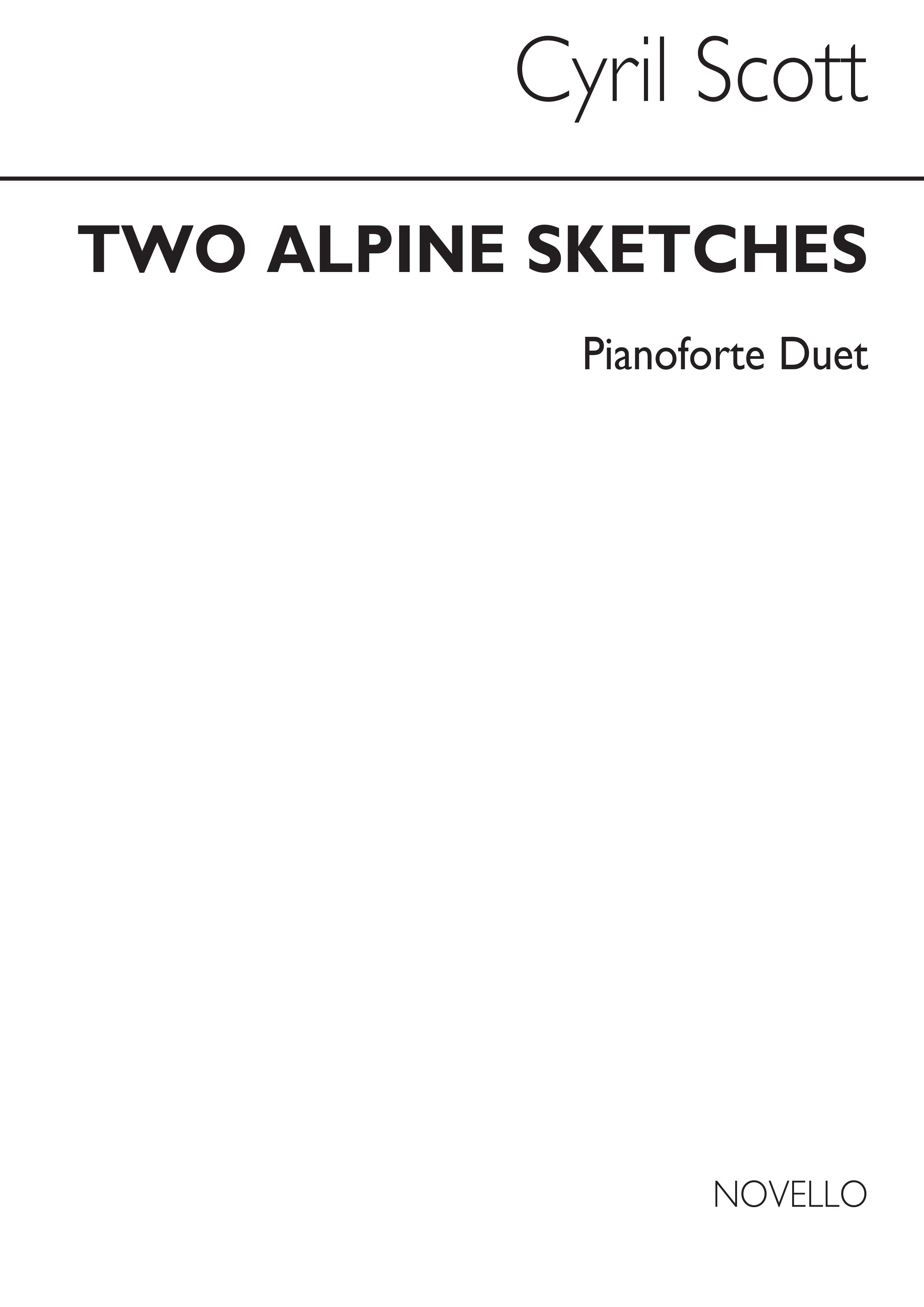 Cyril Scott: Two Alpine Sketches Op58 Piano Duet