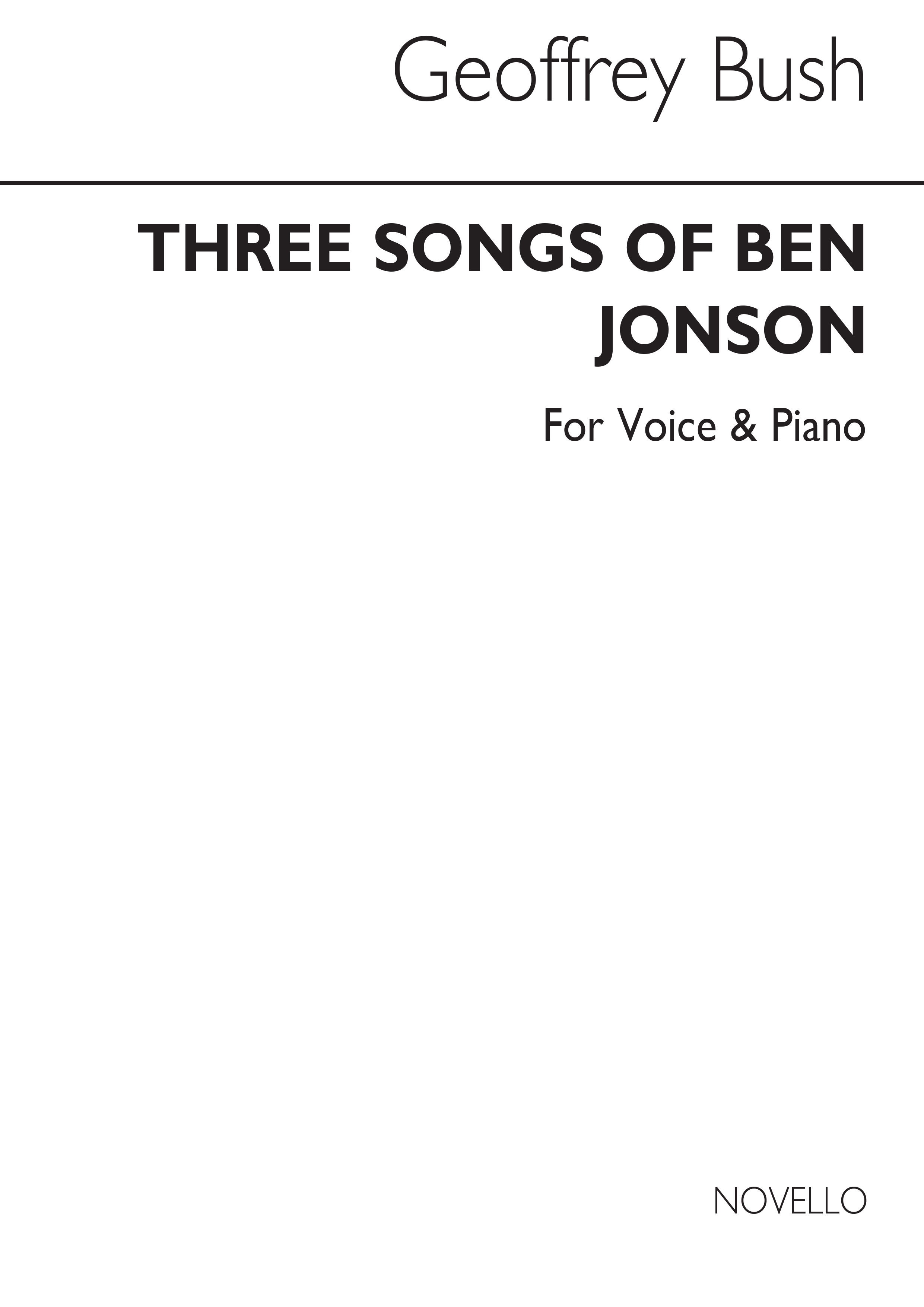 Bush: Three Songs Of Ben Jonson