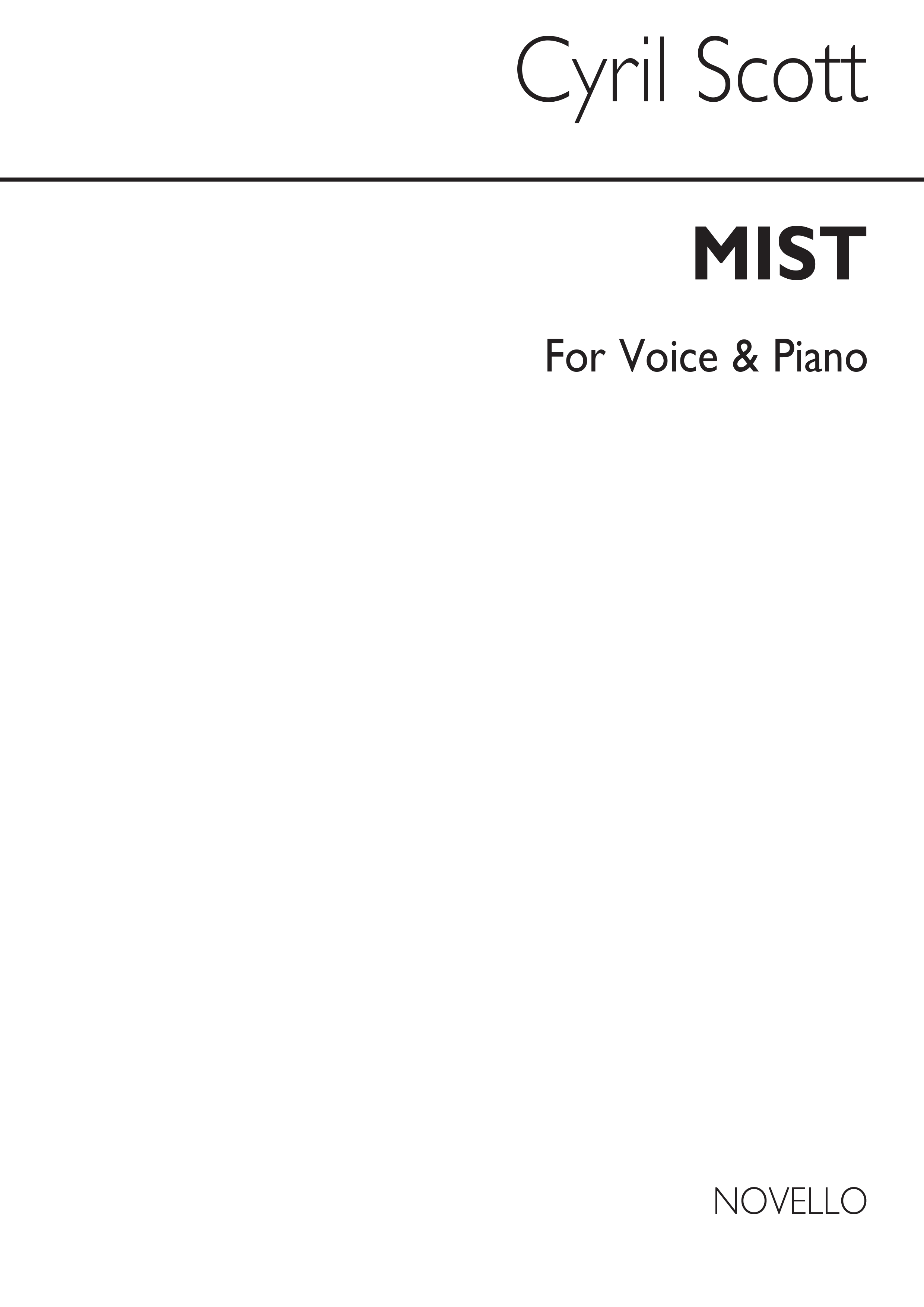 Cyril Scott: Mist Voice/Piano