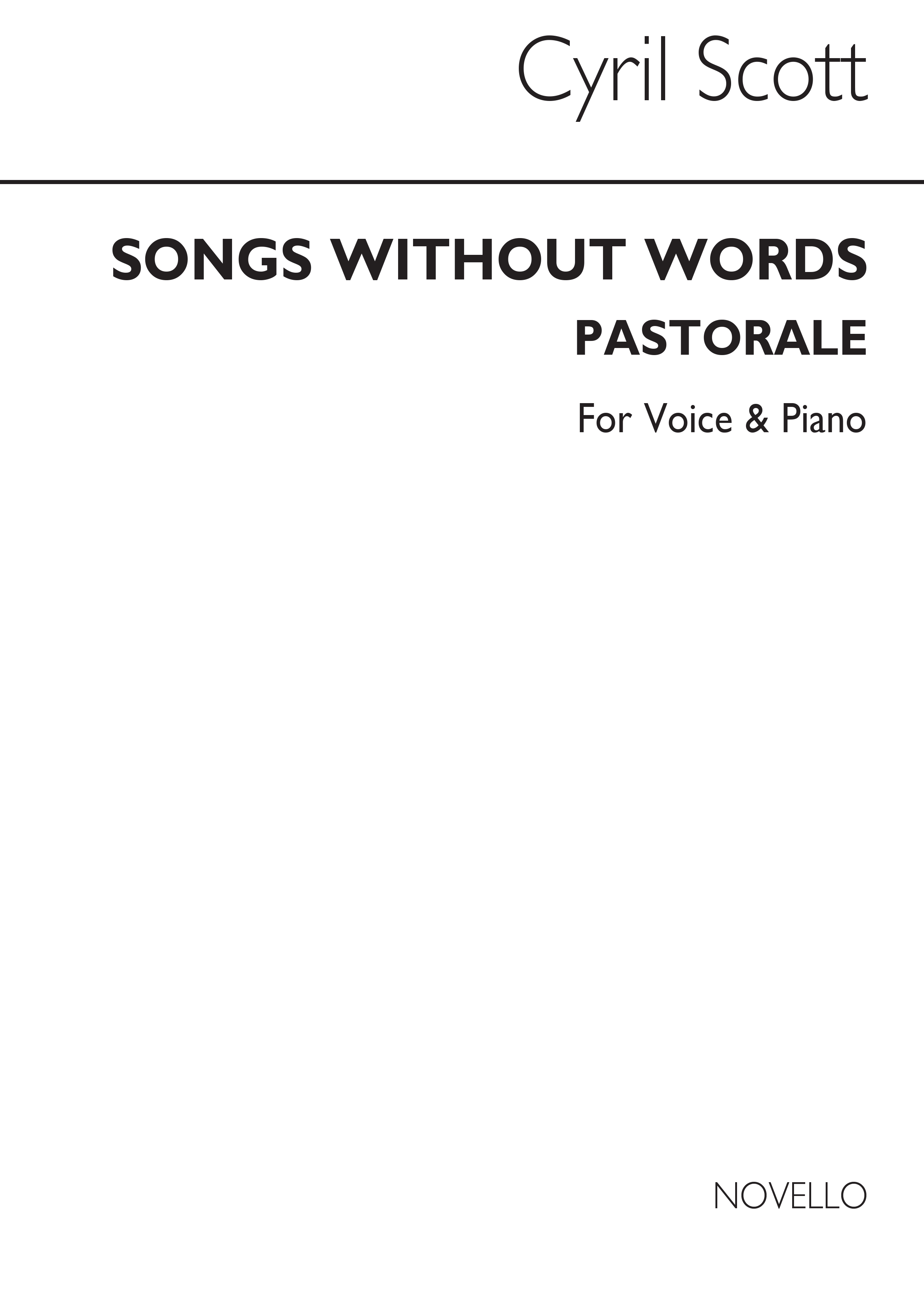 Cyril Scott: Pastorale (From Songs Without Words) Voice/Piano