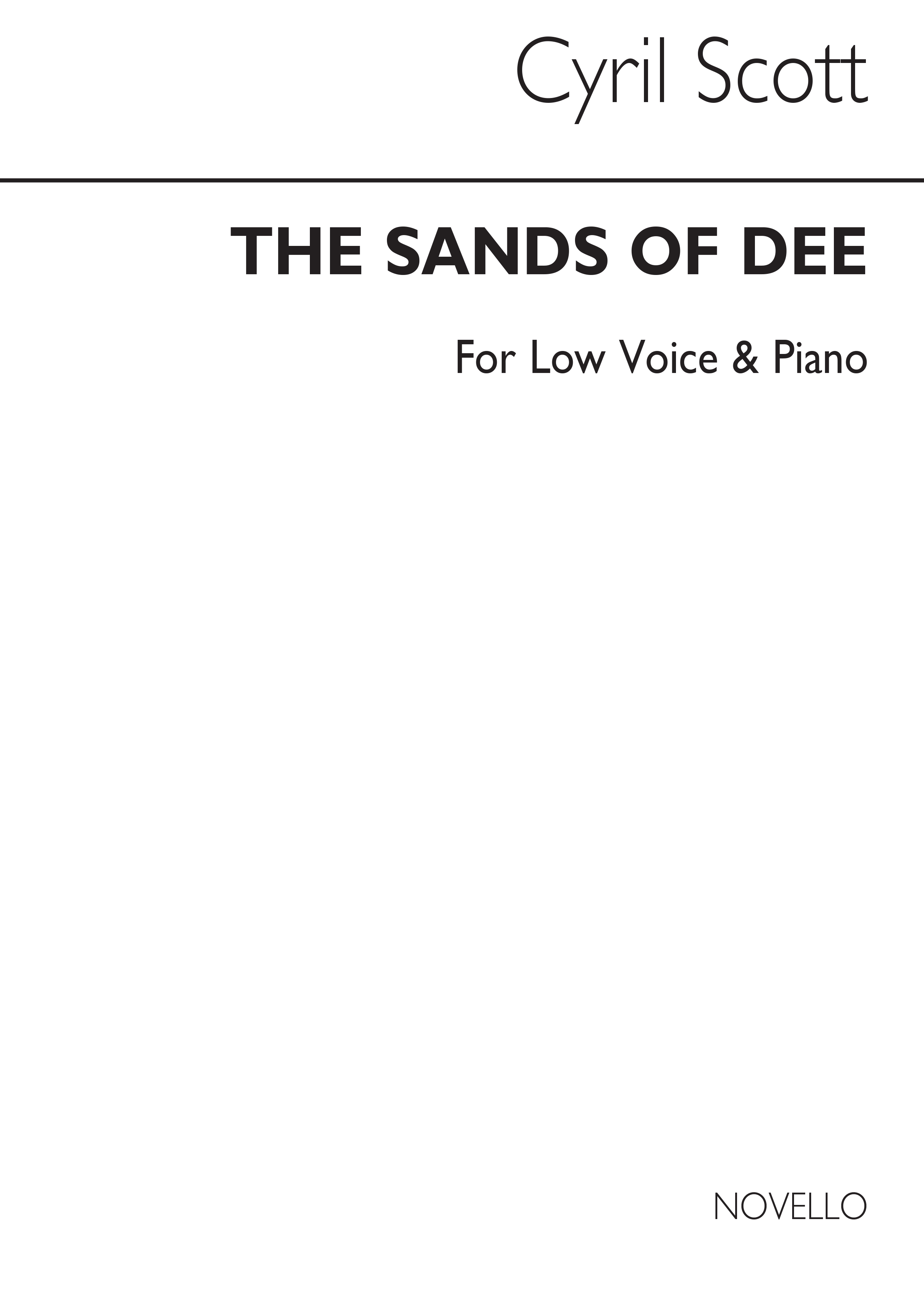 Cyril Scott: The Sands Of Dee-low Voice/Piano (Key-c)