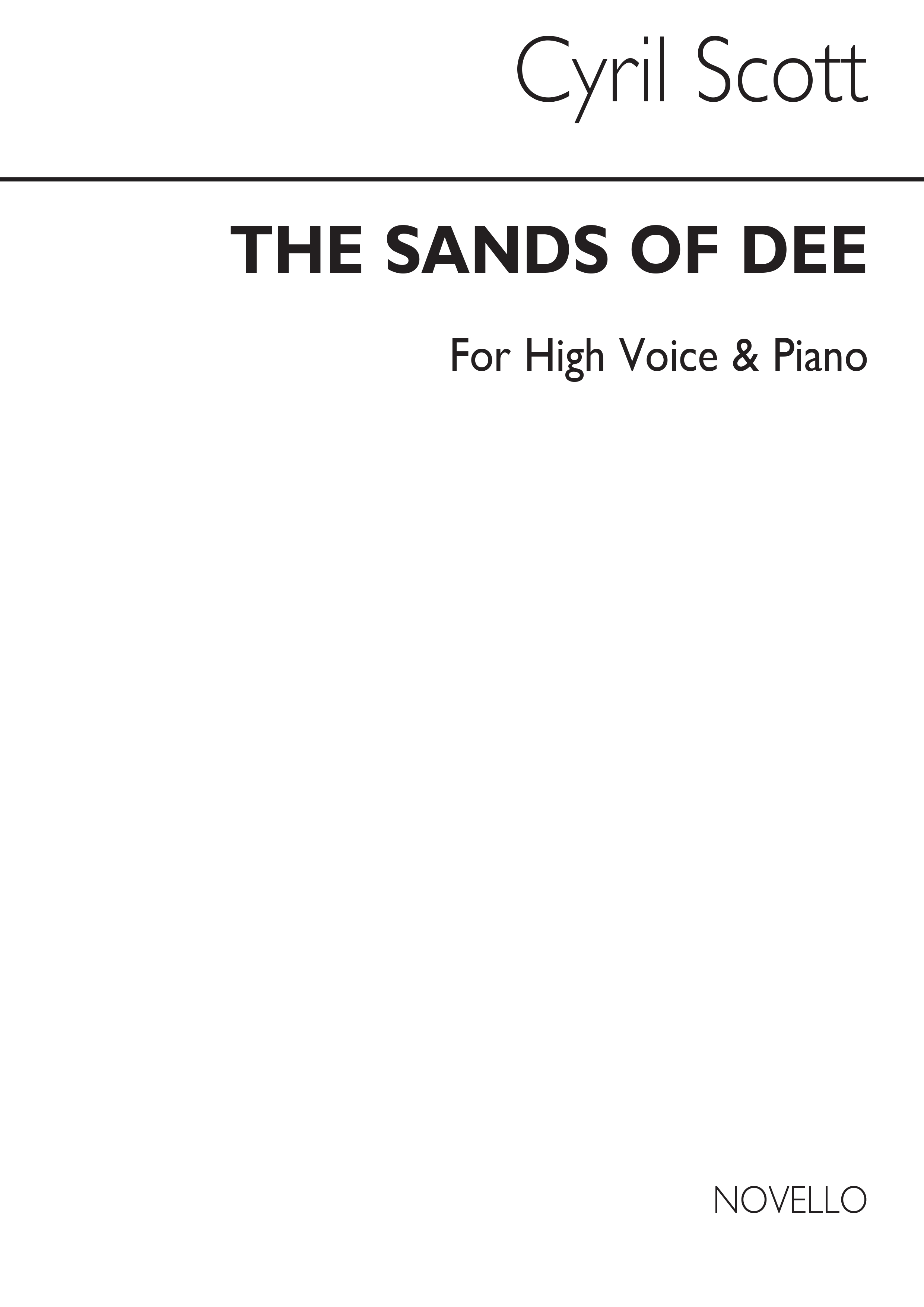 Cyril Scott: The Sands Of Dee-high Voice/Piano (Key-e Flat)