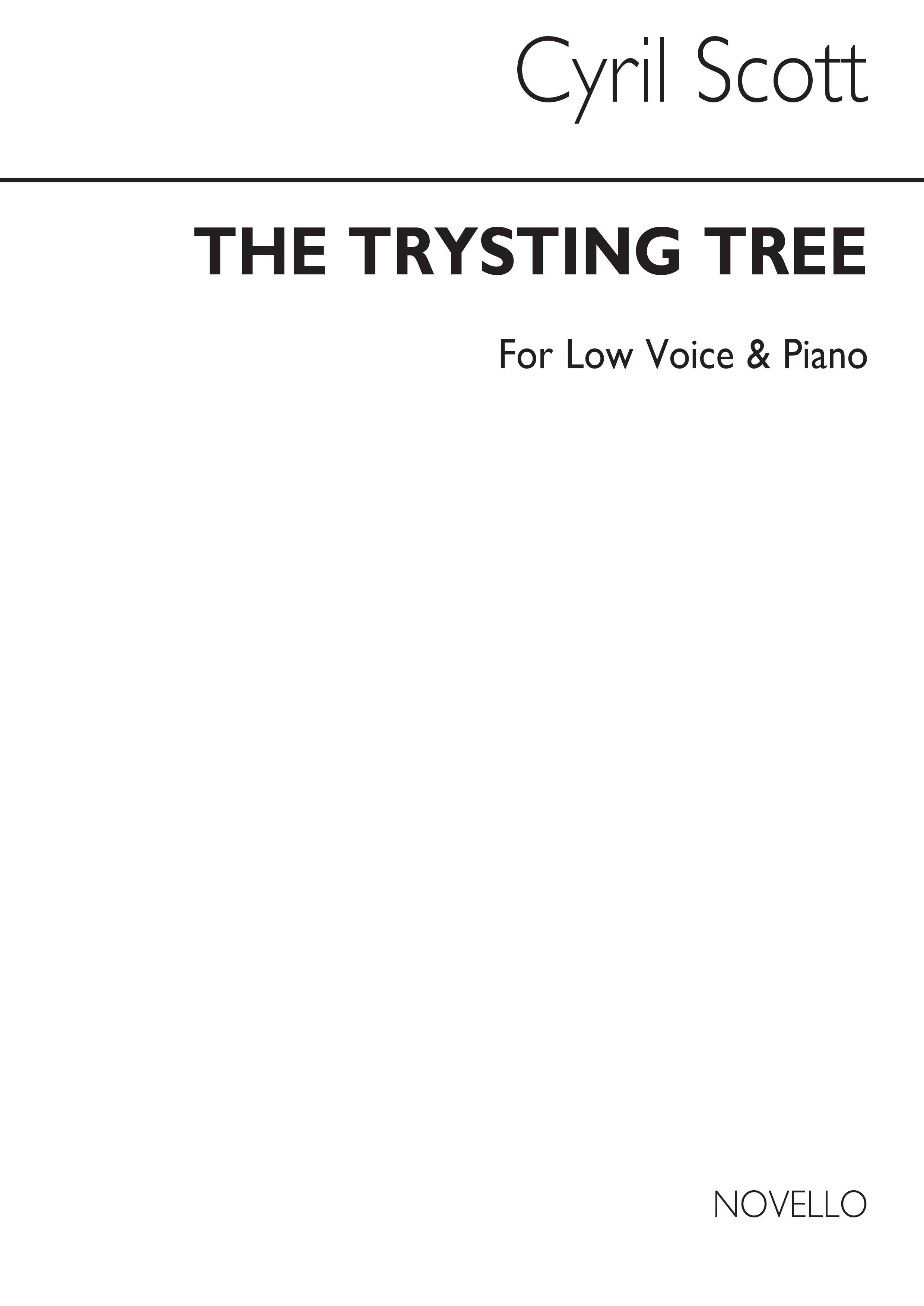 Cyril Scott: The Trysting Tree Op72 No.3-low Voice/Piano (Key-c)