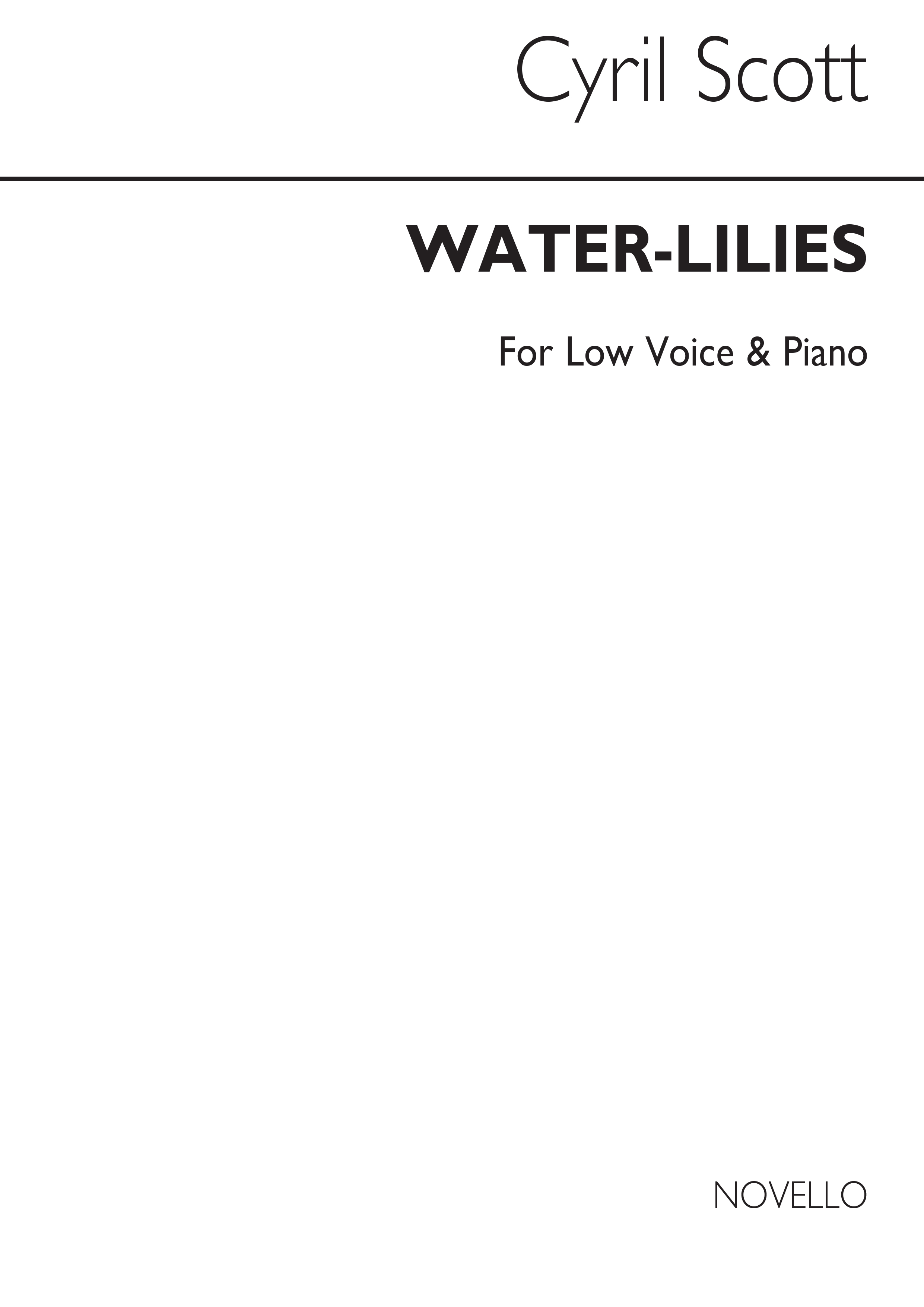 Cyril Scott: Water-lilies-low Voice/Piano (Key-c)