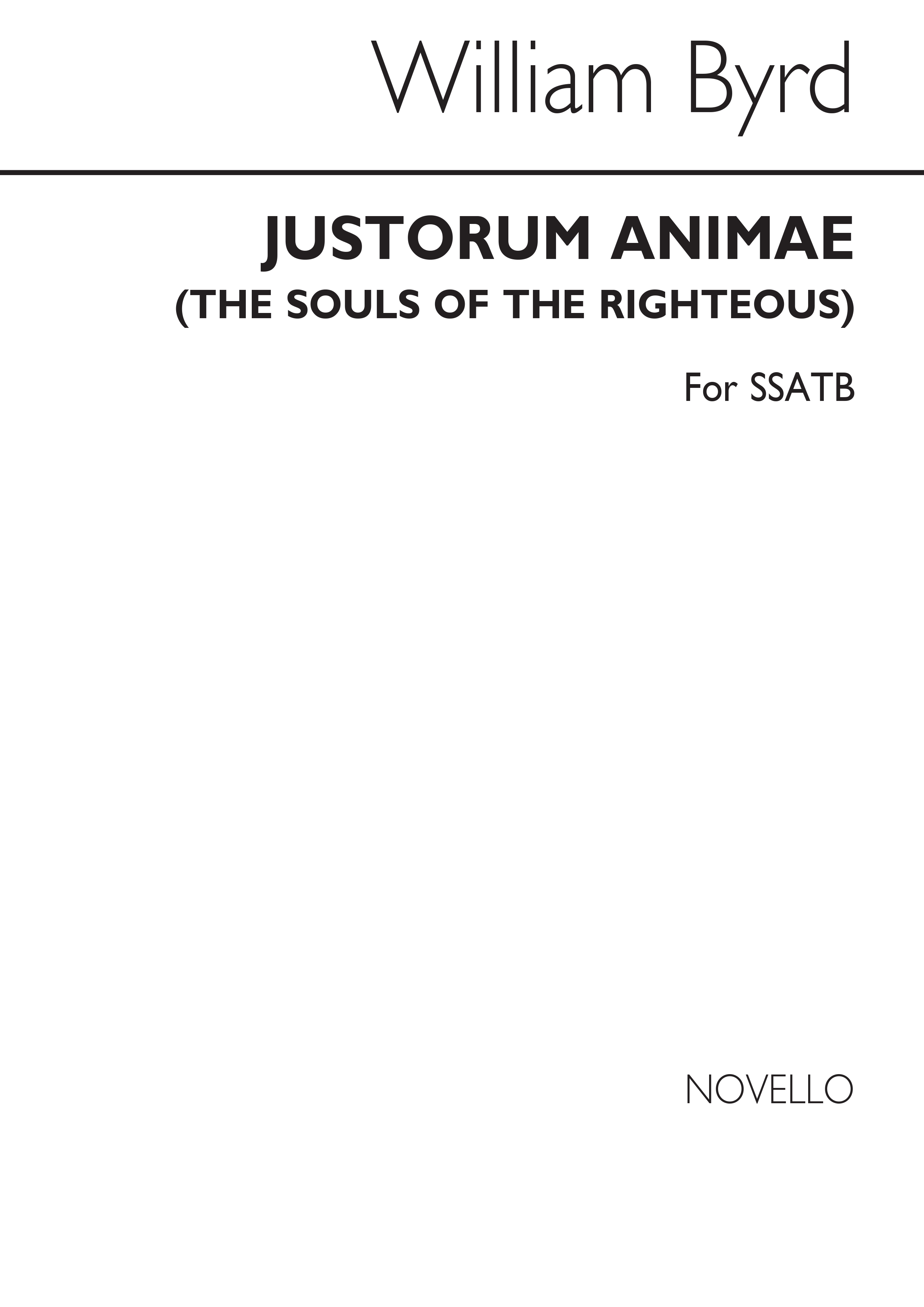 Byrd, W Justorum Animae Ssatb