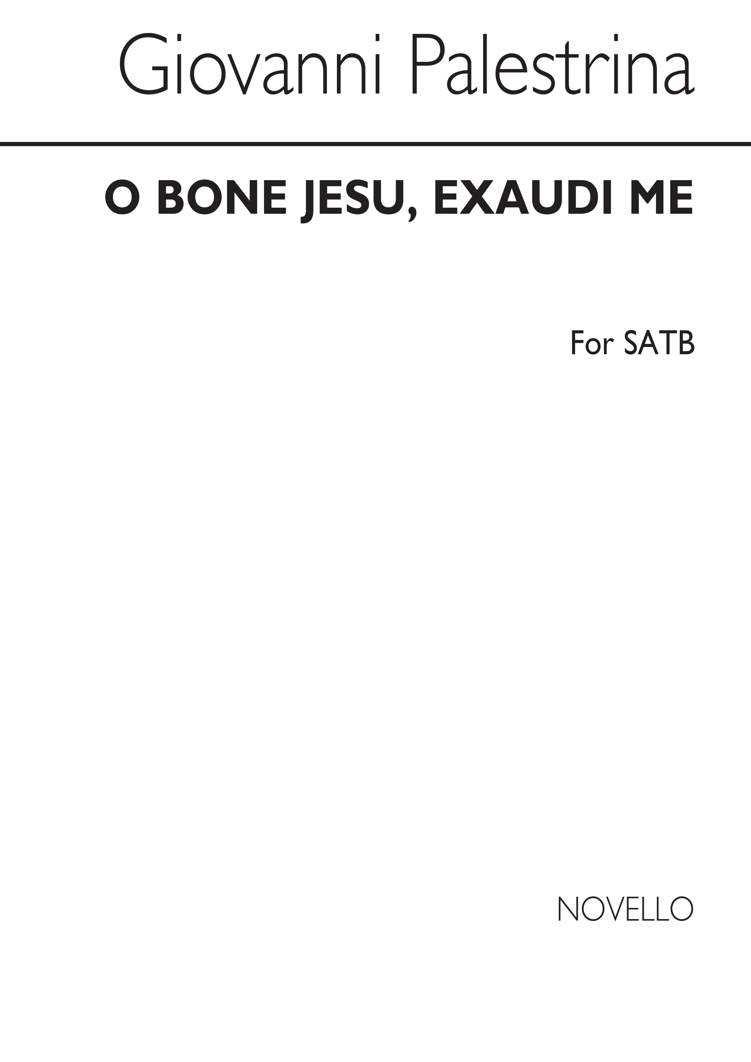 Giovanni Palestrina: O Bone Jesu, Exaudi Me