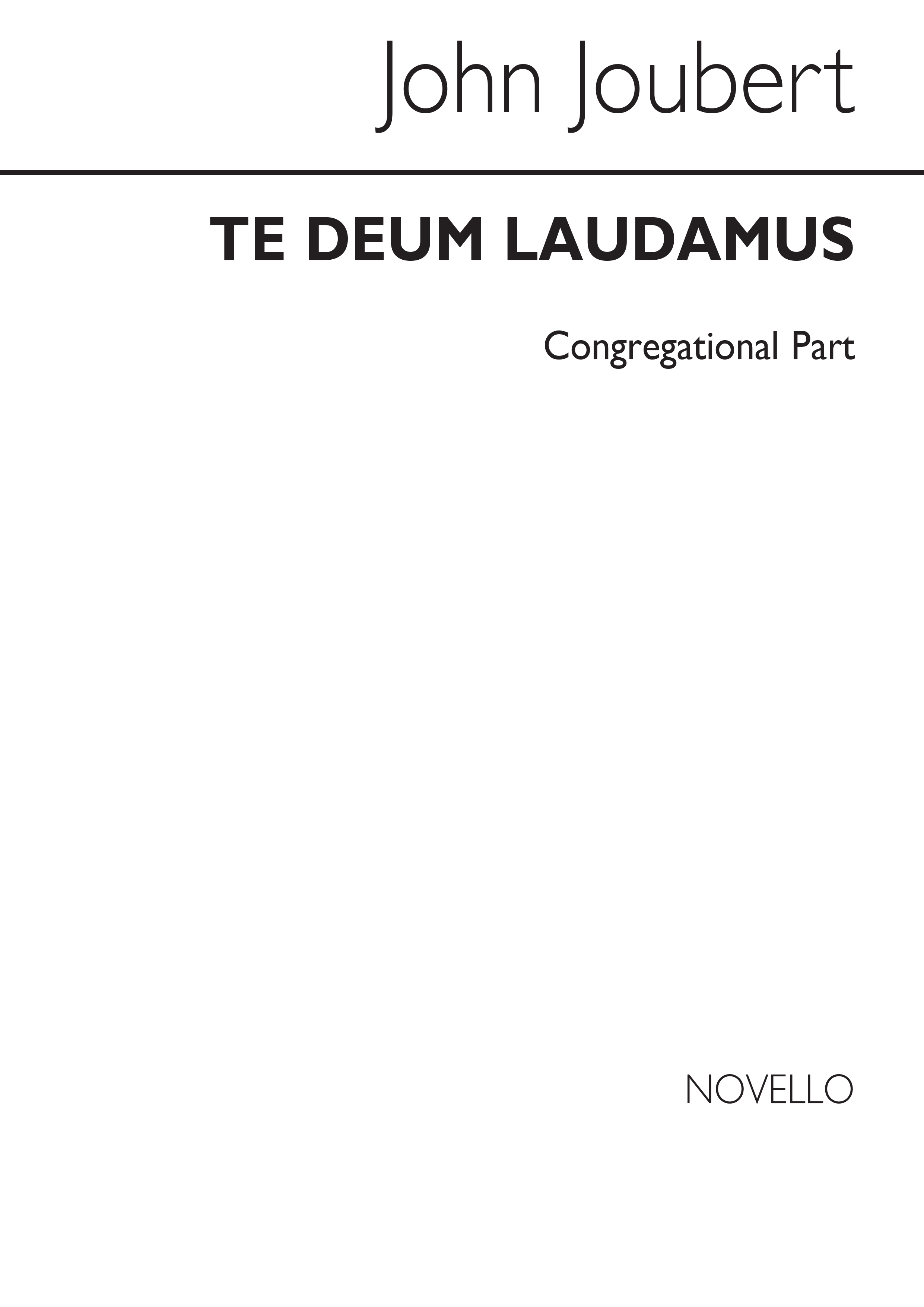 Joubert: Te Deum (Congregation Part)